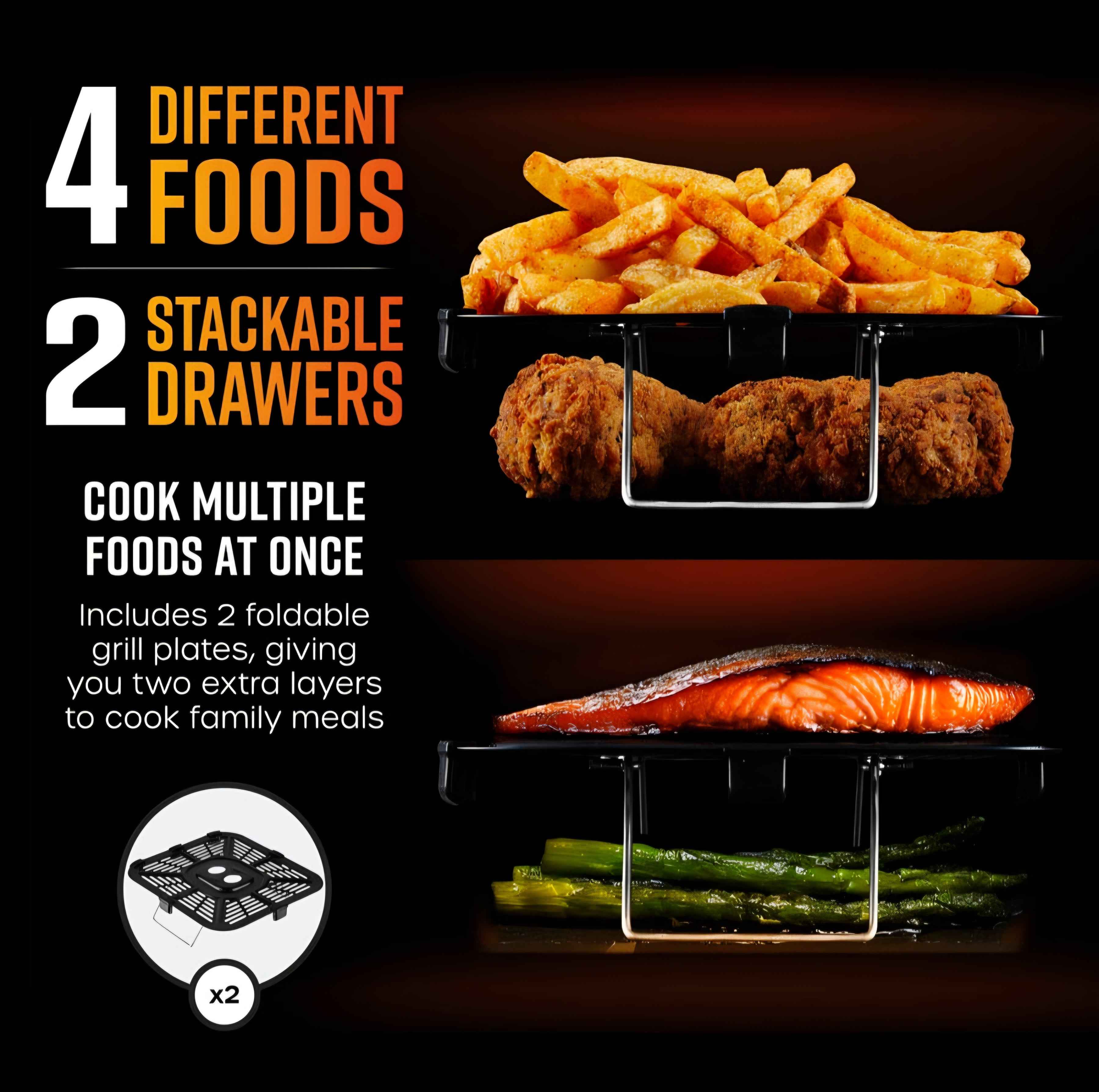 Swan 11L Cyclone Duo Stacked Air Fryer