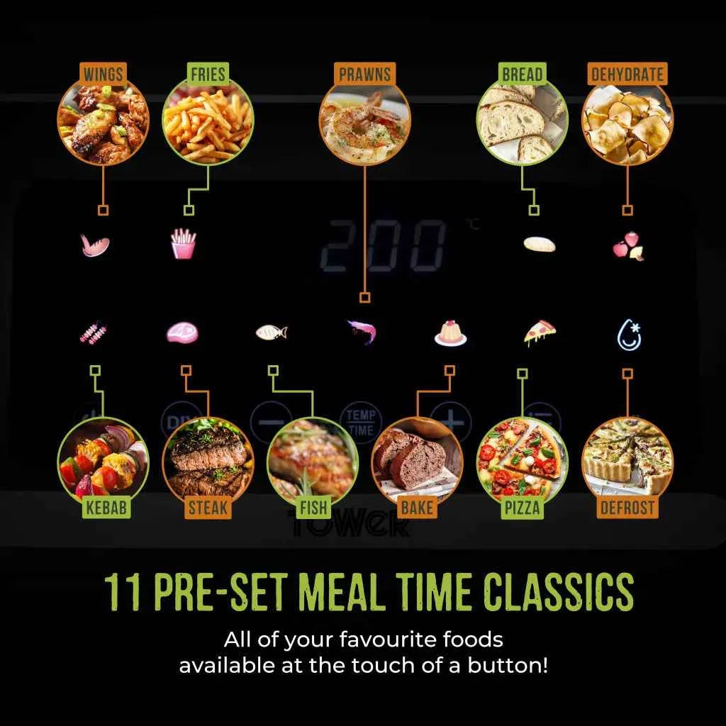 Tower 5L Vortx Air fryer With Digital Colour Display