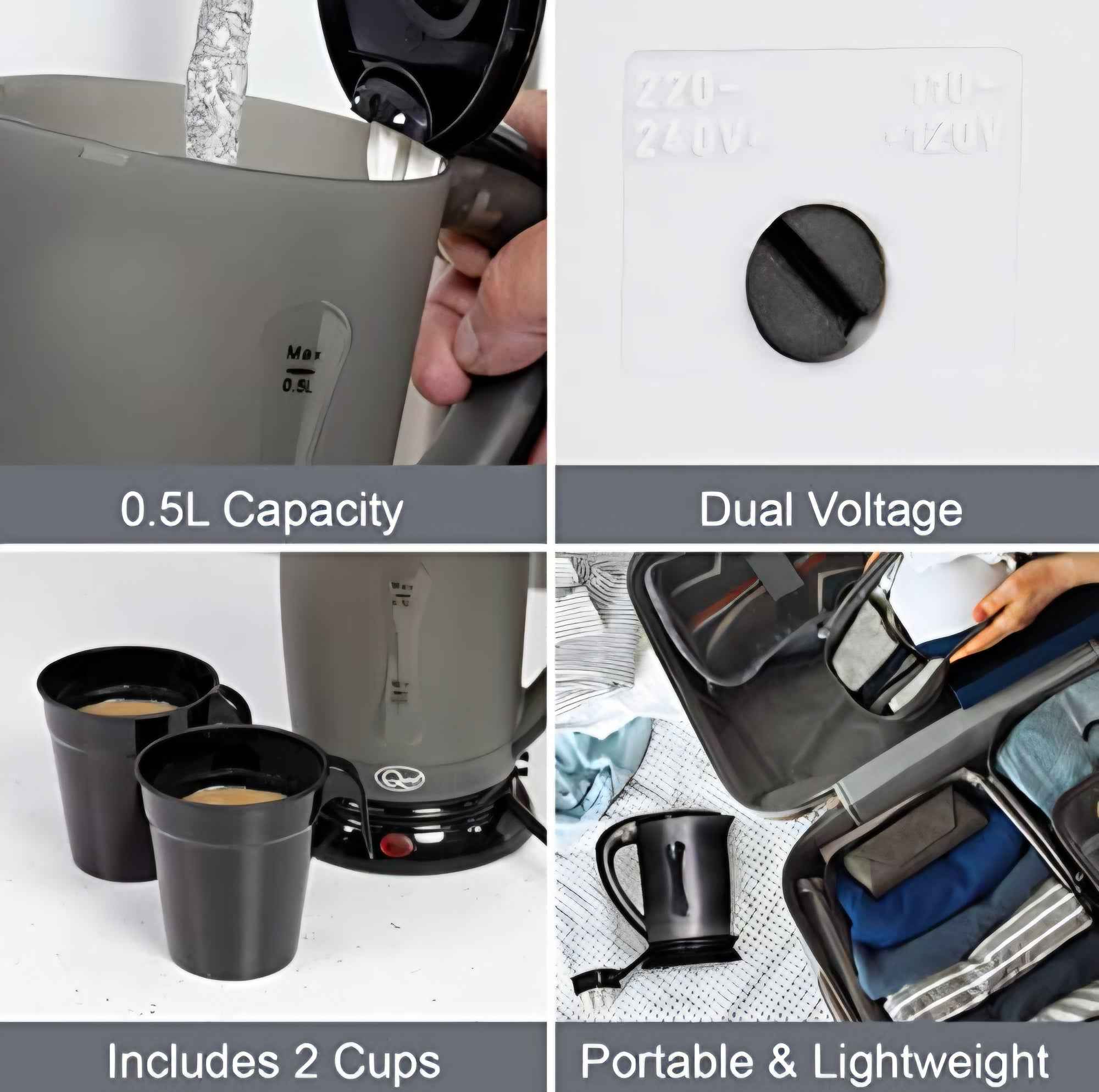 Quest Compact Travel Kettle