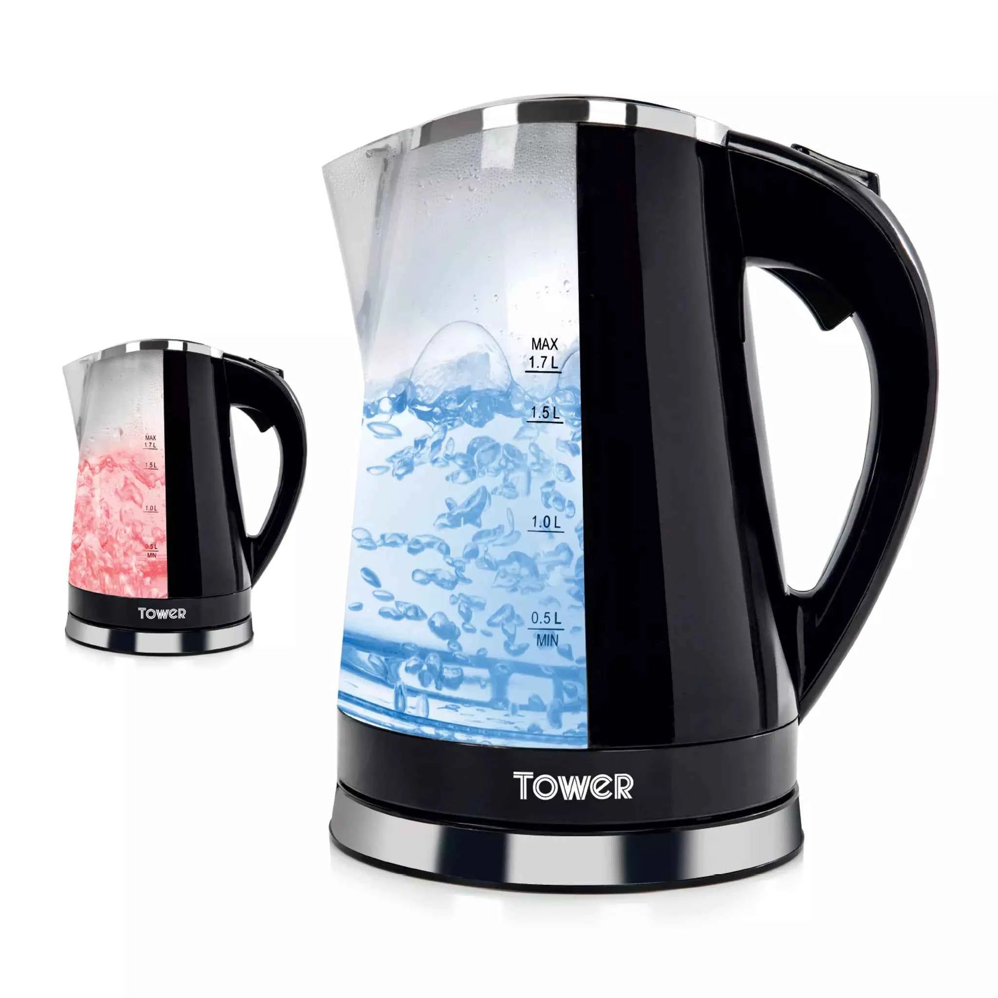 Tower LED Colour Changing Kettle