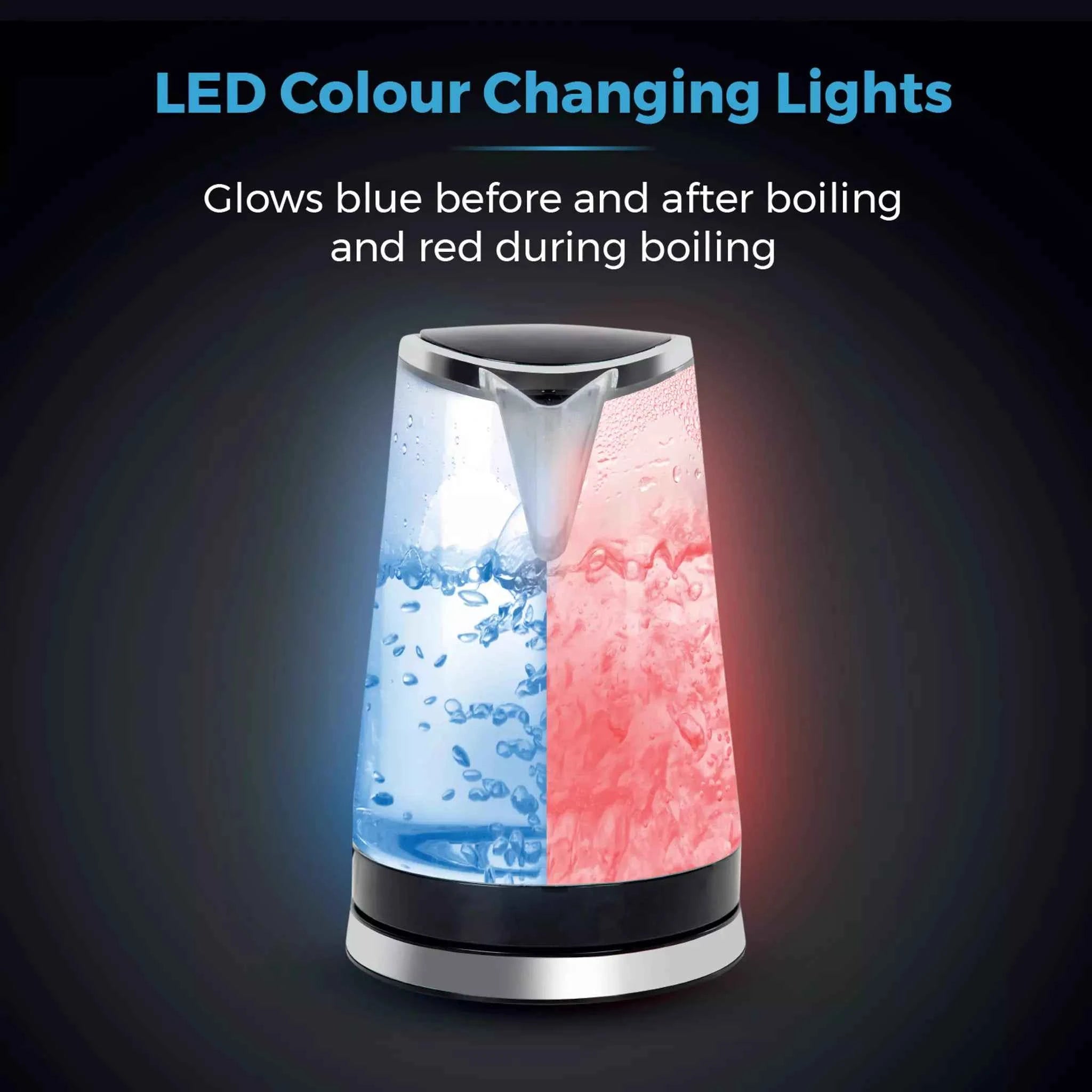 Tower LED Colour Changing Kettle