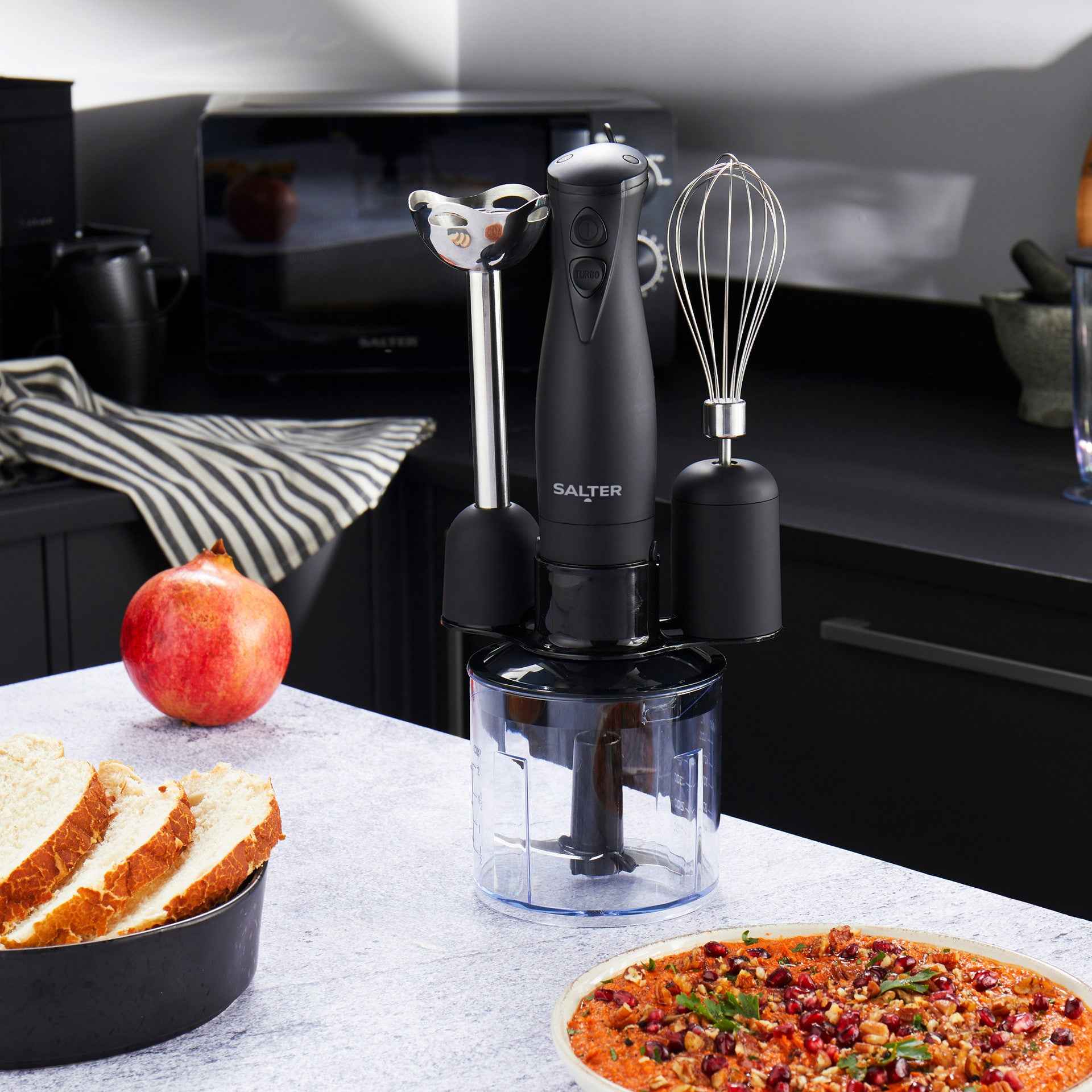Salter 3 In 1 Blender Set Whip Blend And Chop