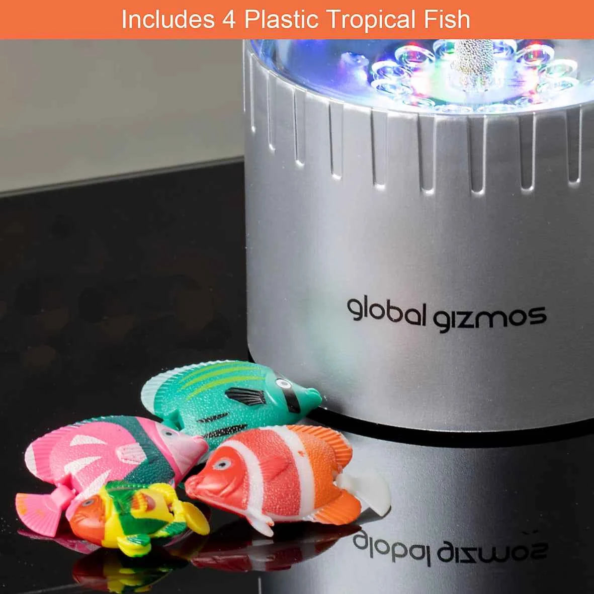 Global Gizmos Tropical Fish Desk Bubble Lamp