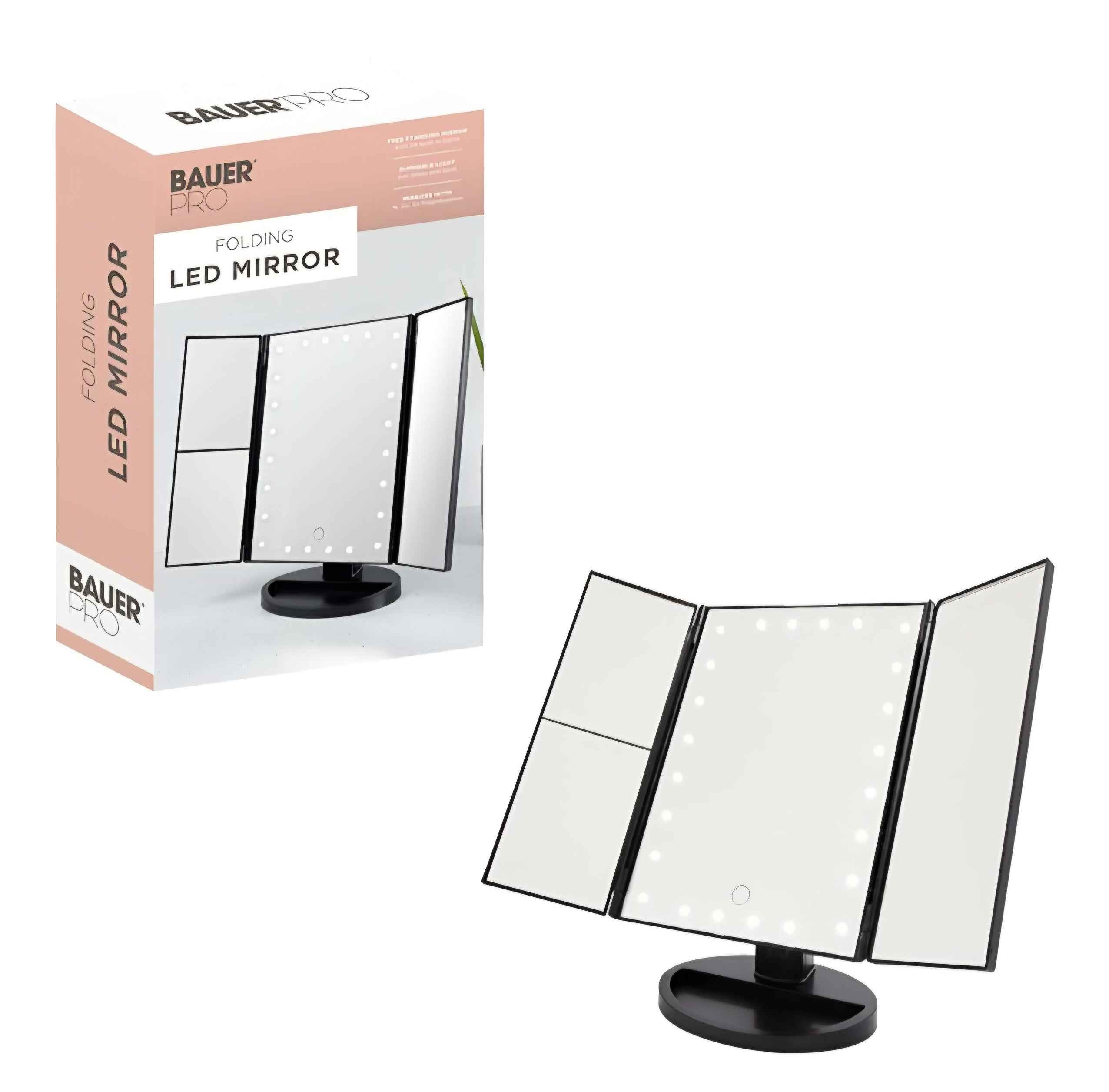 Bauer Pro LED Foldable Mirror