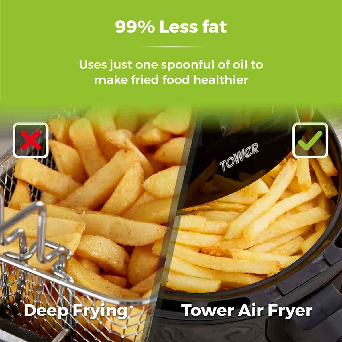 Tower Vortx 2L Air Fryer - Amoxdigi