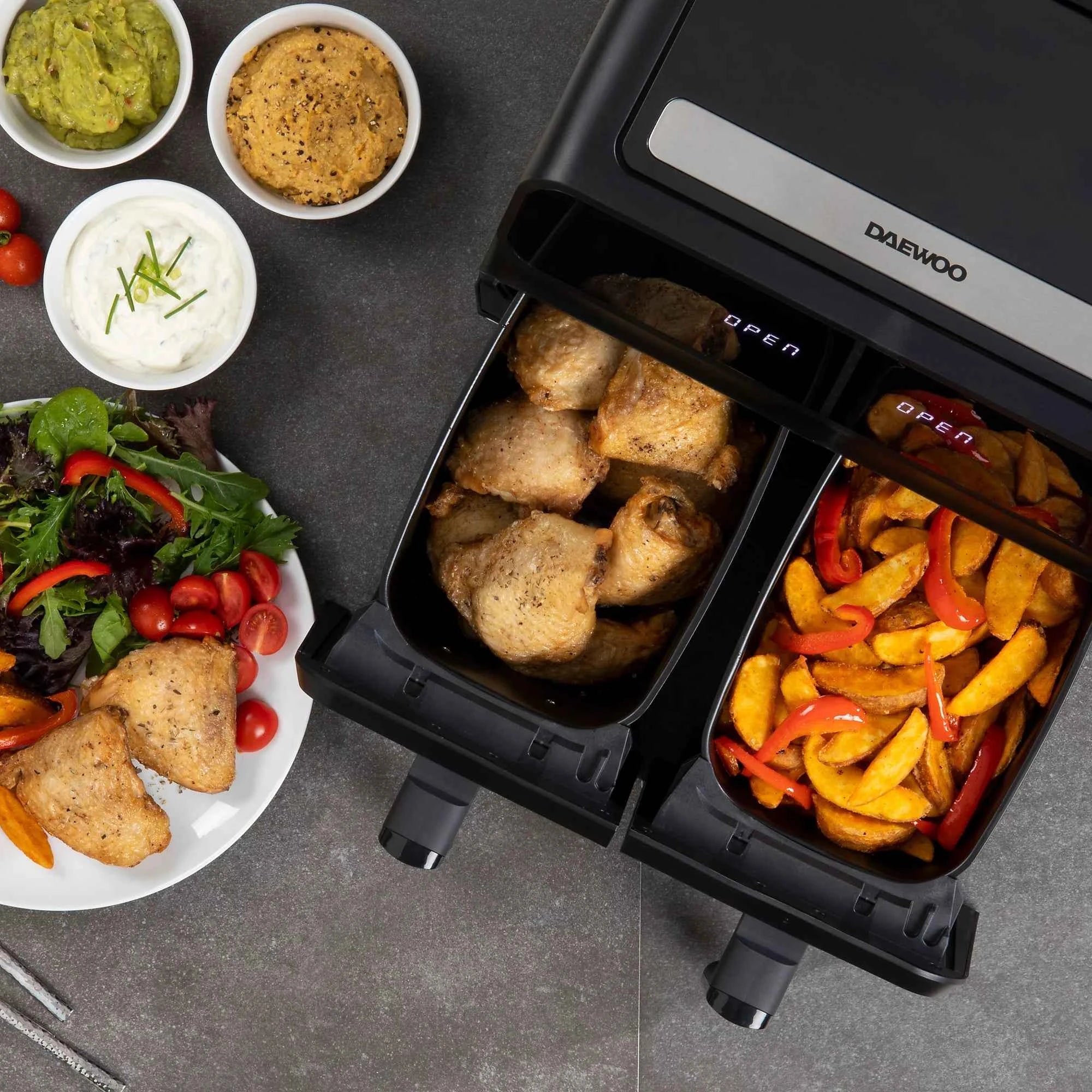 Daewoo Digital Double Drawer Air Fryer 8L