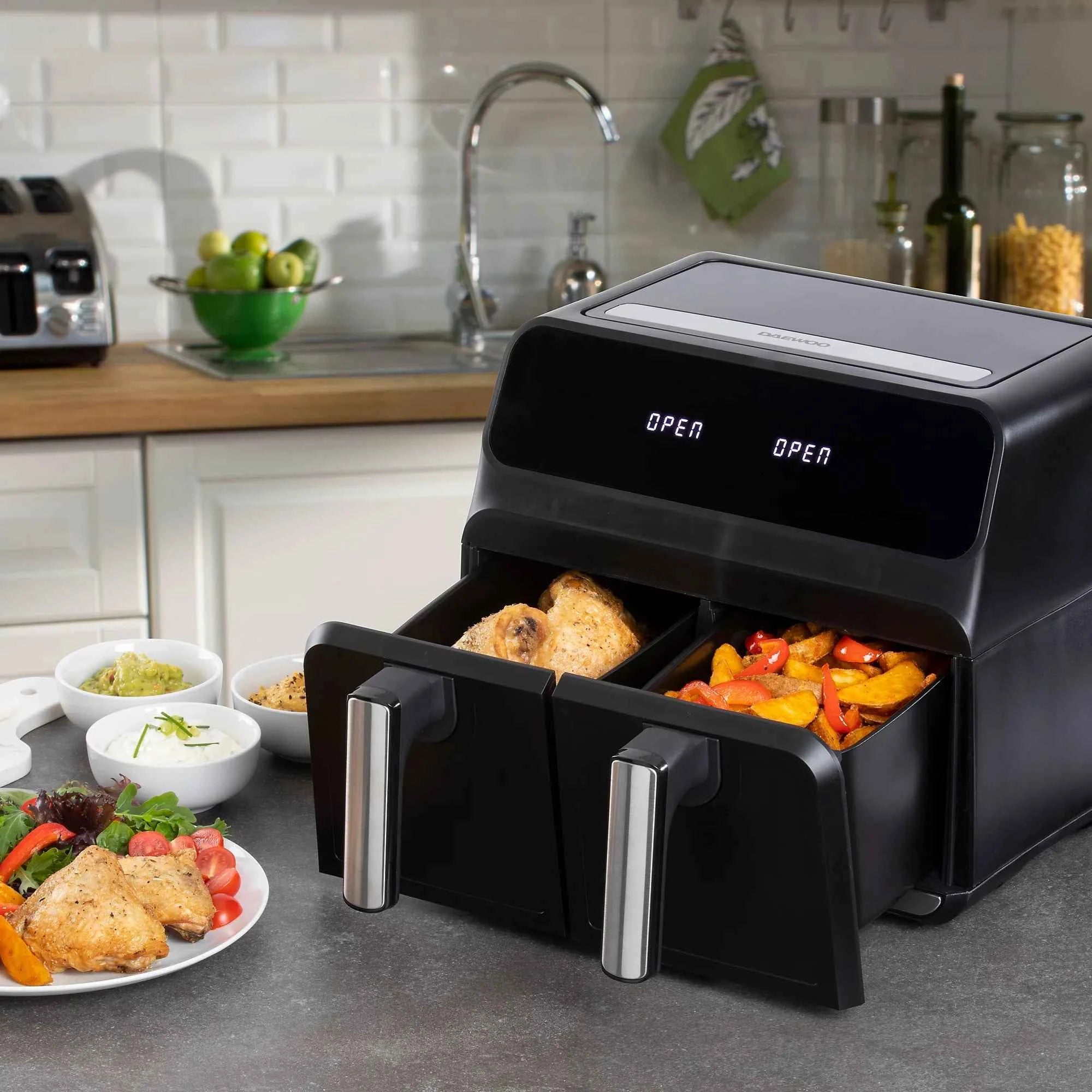 Daewoo Digital Double Drawer Air Fryer 8L