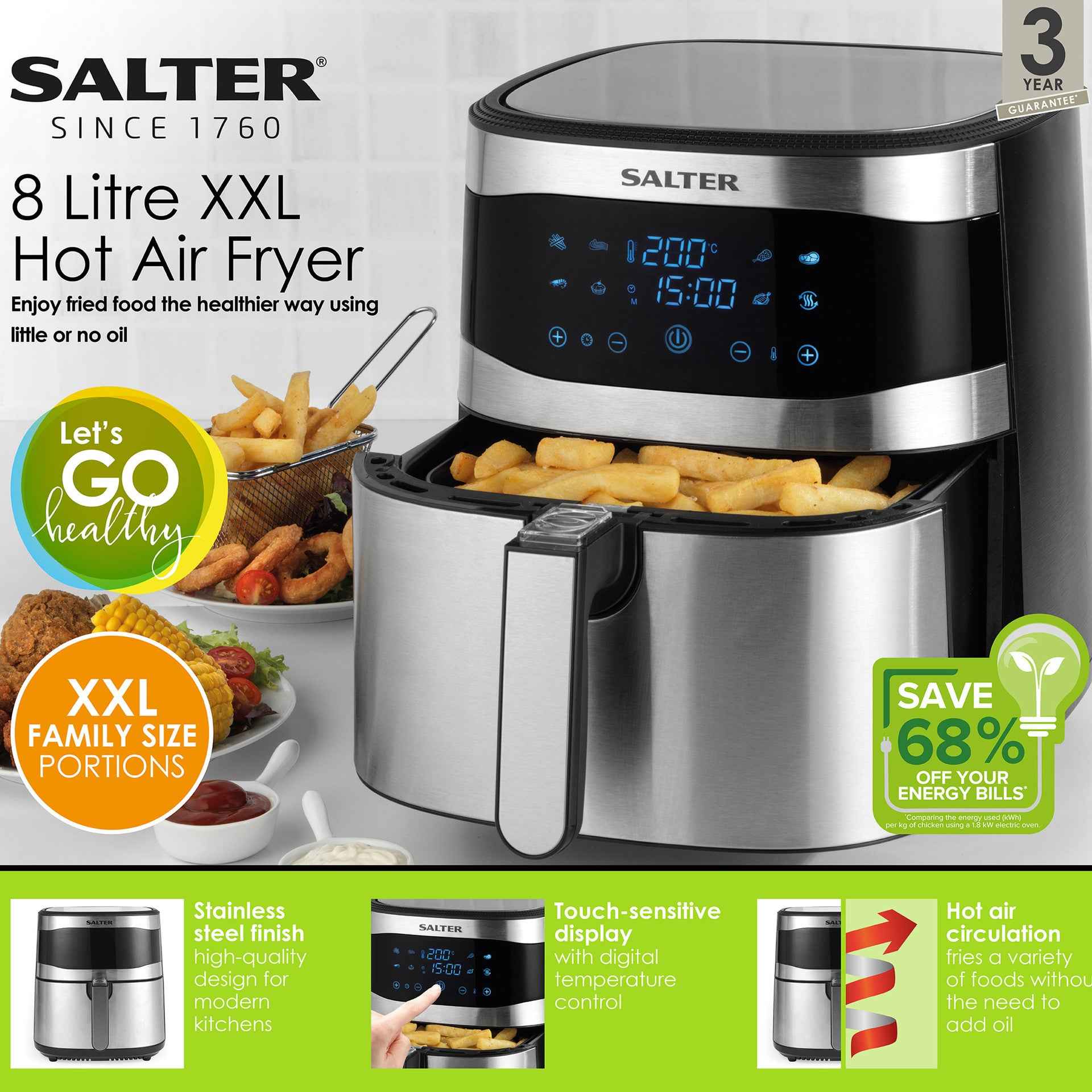 Salter Go 8L XXL Air Fryer