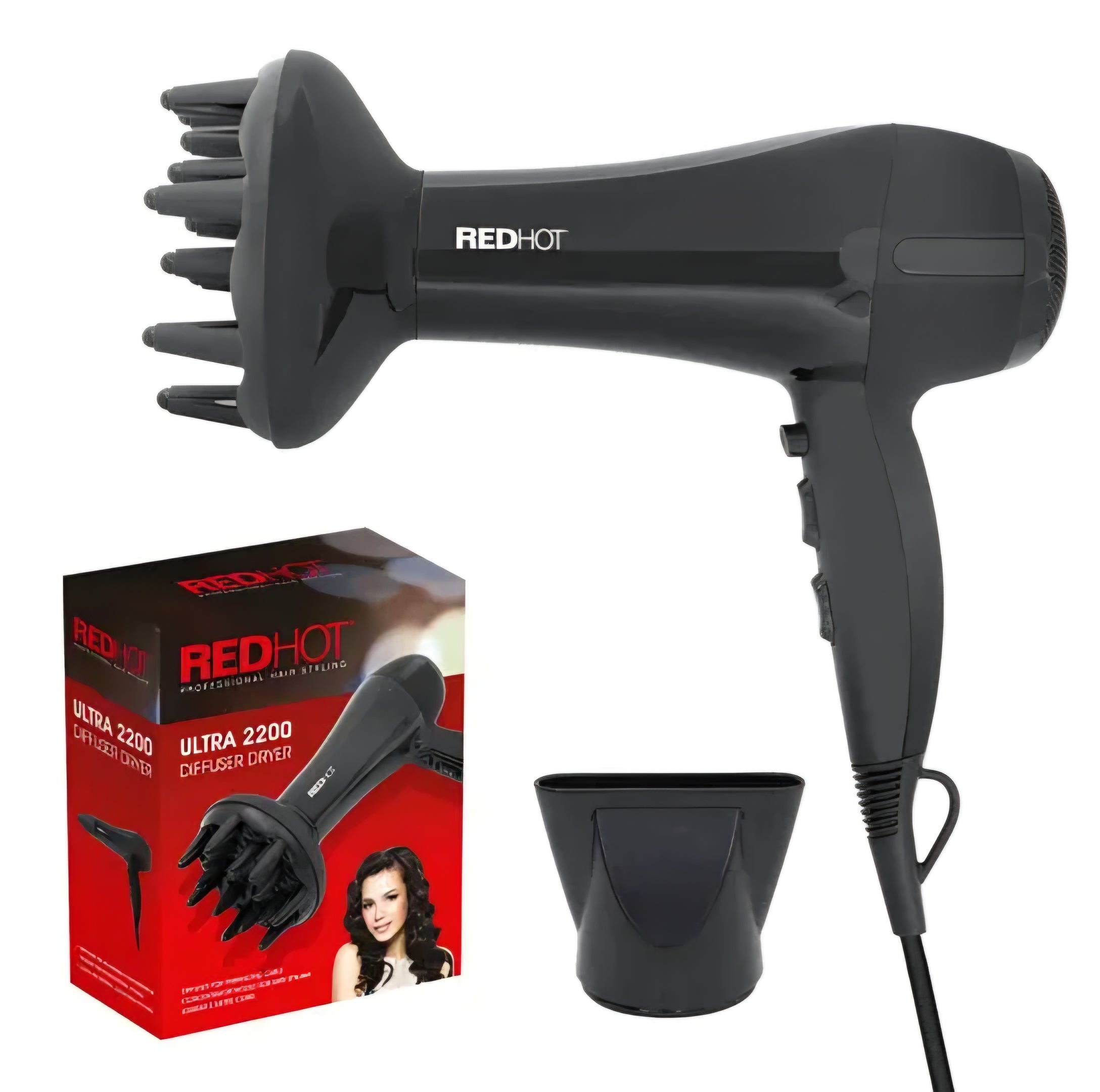 RedHot Professional Hair Dryer With Diffuser