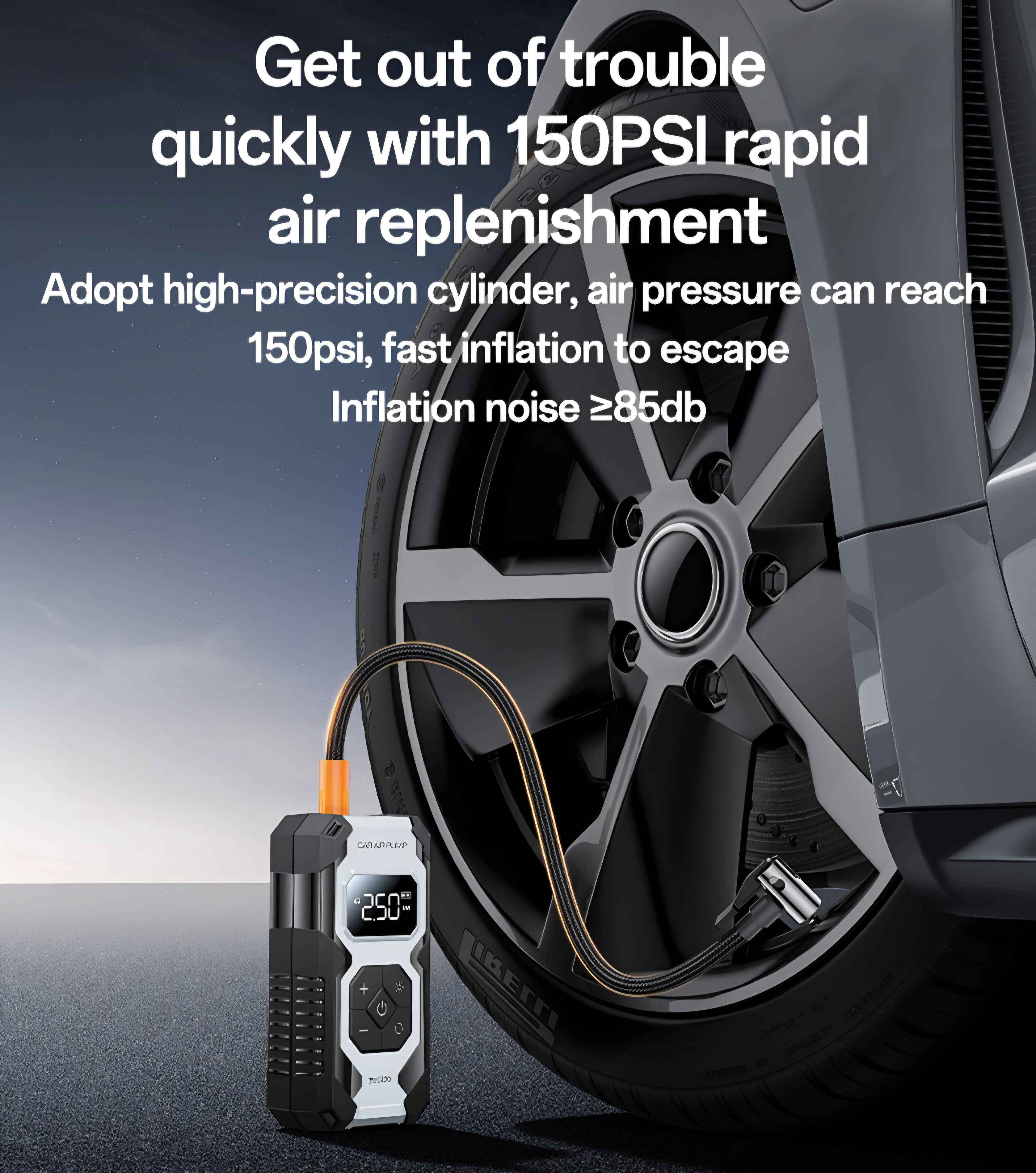 Yesido Cordless Air Tyre Inflator