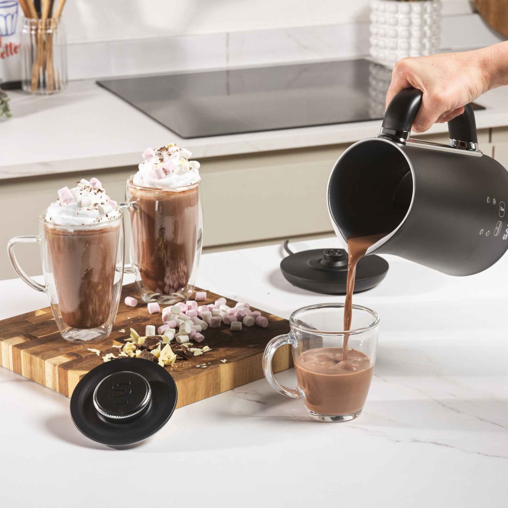 Salter Chocolatier To Share 4-in-1 Hot Chocolate Maker And Milk Frother