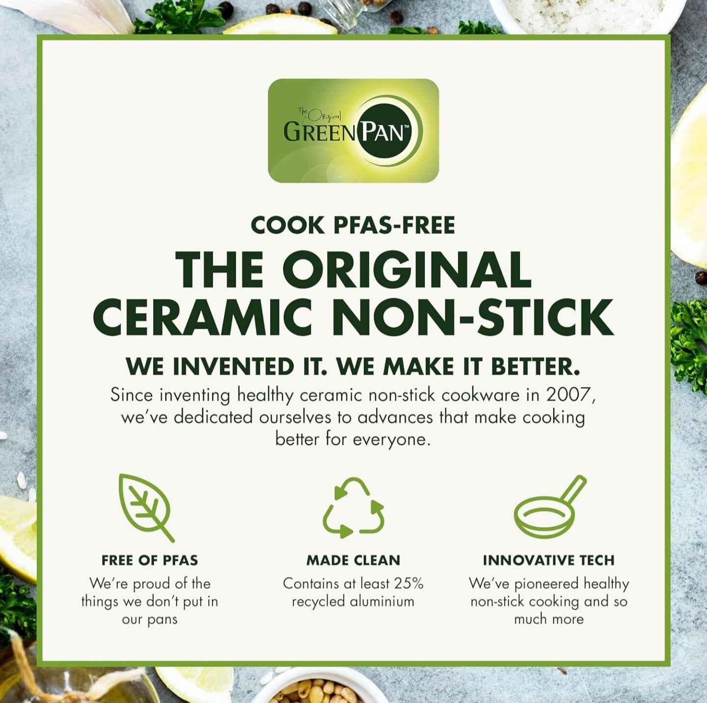 The Original Green Pan Non Stick 9 Piece Cookware Set