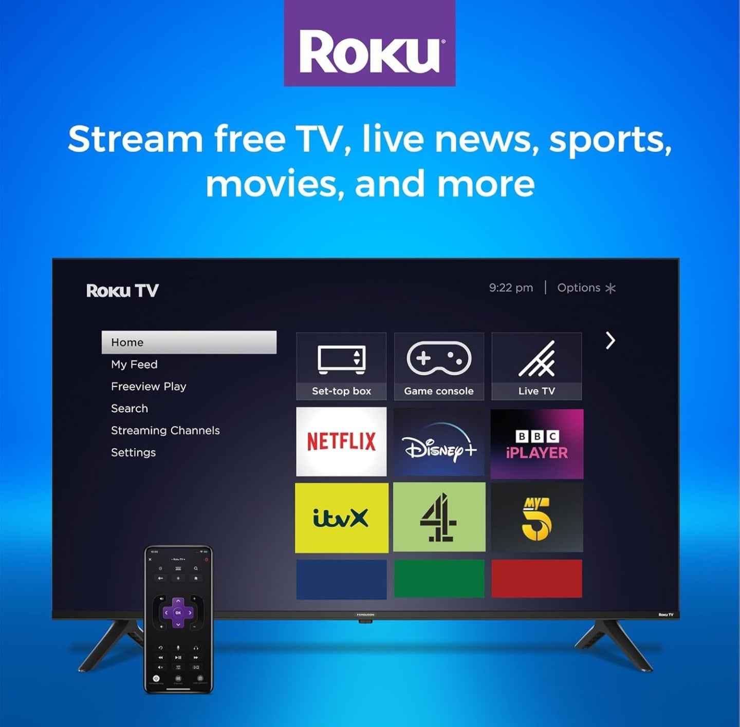 Ferguson 65" 4k UHD Smart Roku TV