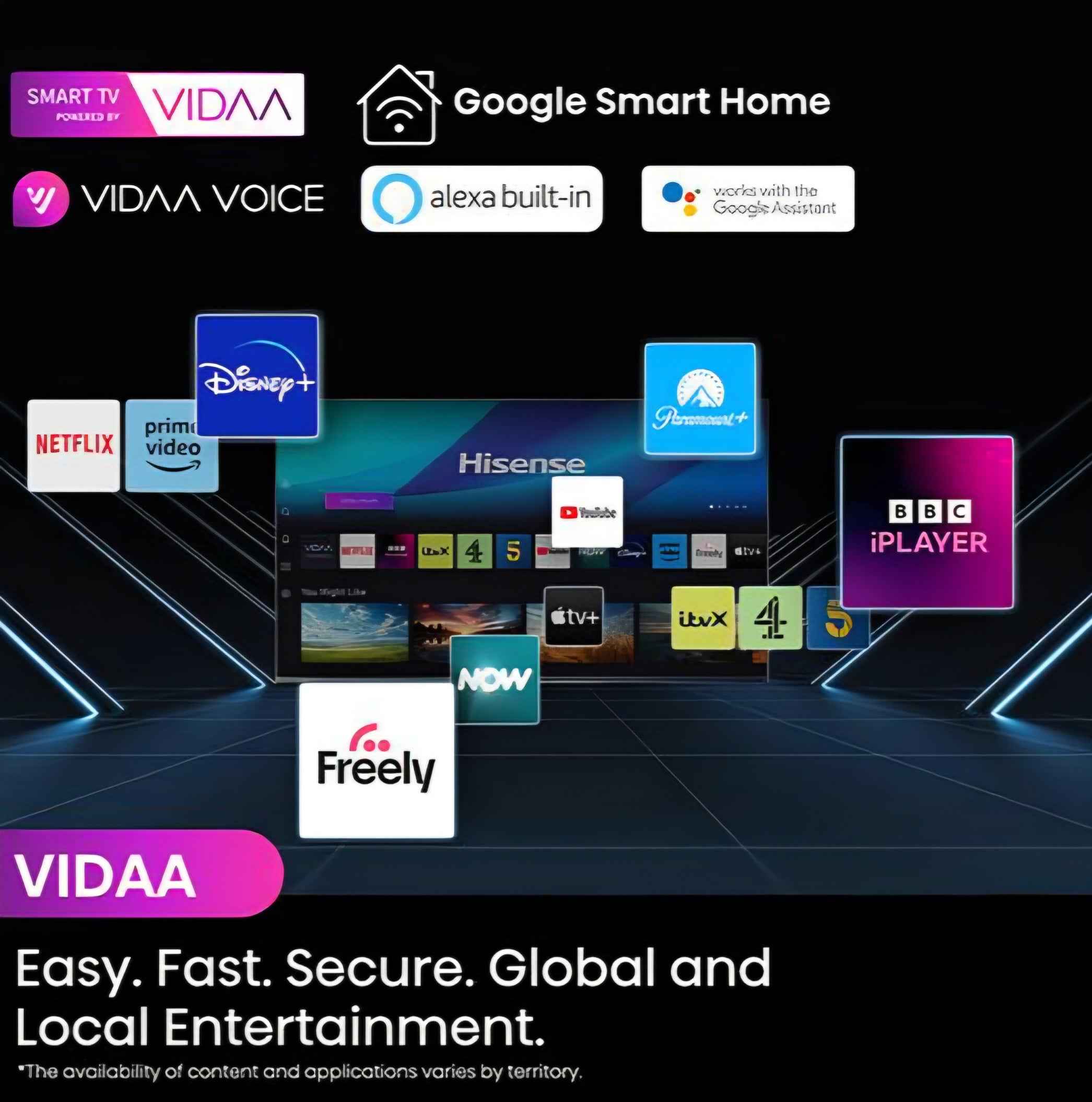 Hisense 55" Smart 4K TV With Amazon Alexa