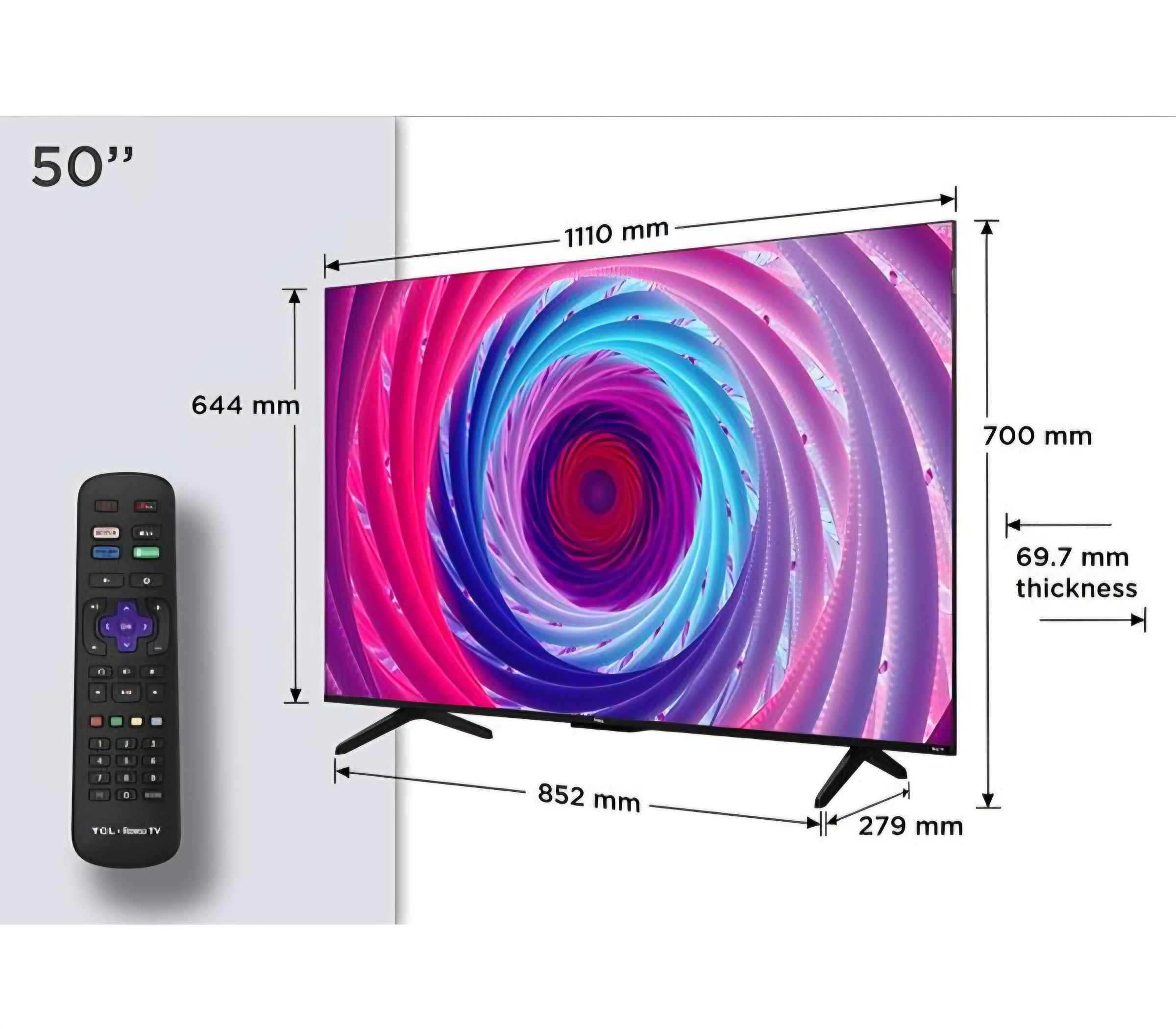 TCL Roku TV 50" Smart 4K Ultra HD HDR QLED TV