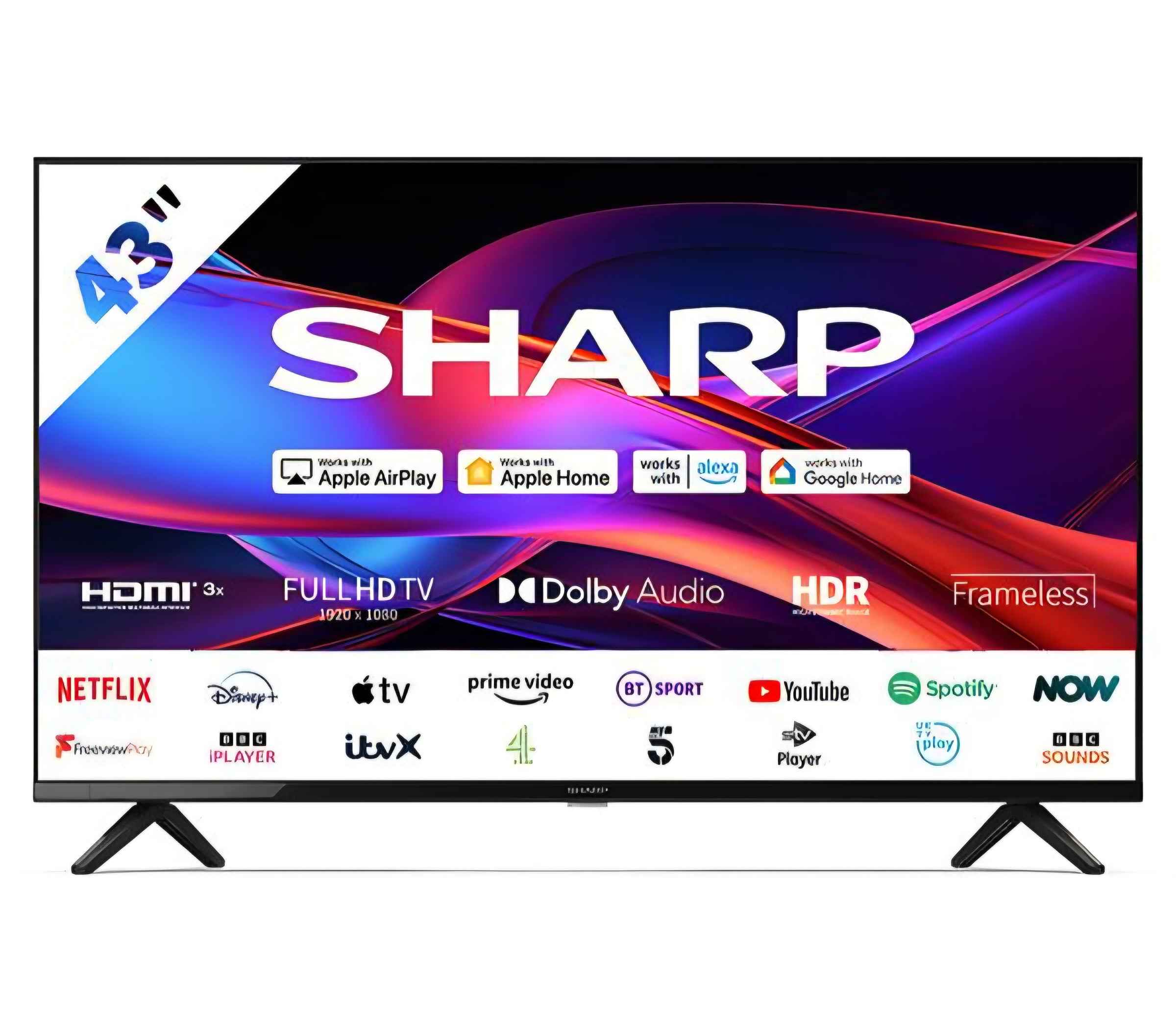 Sharp Roku TV 43" Smart HD HDR LED TV