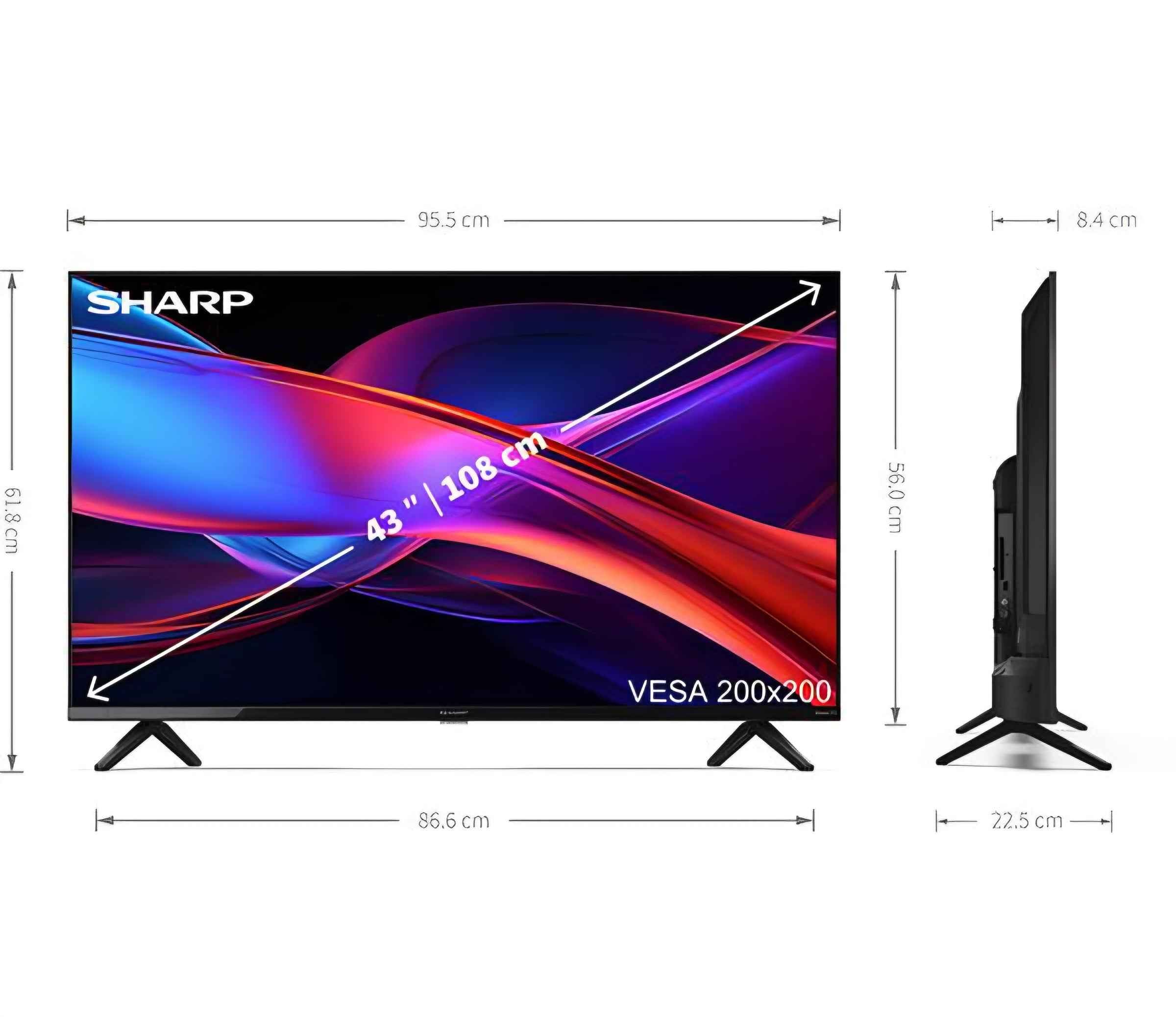 Sharp Roku TV 43" Smart HD HDR LED TV