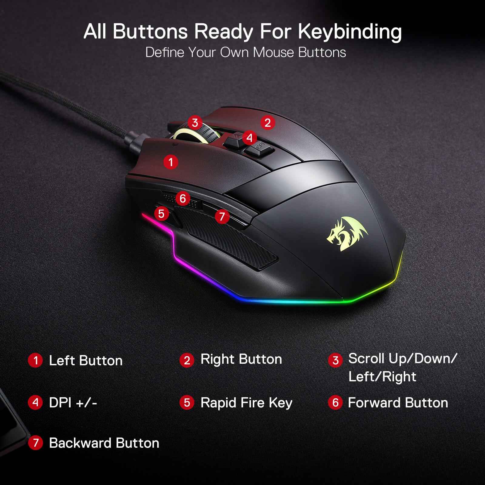Redragon m813 Pro Gaming Mouse