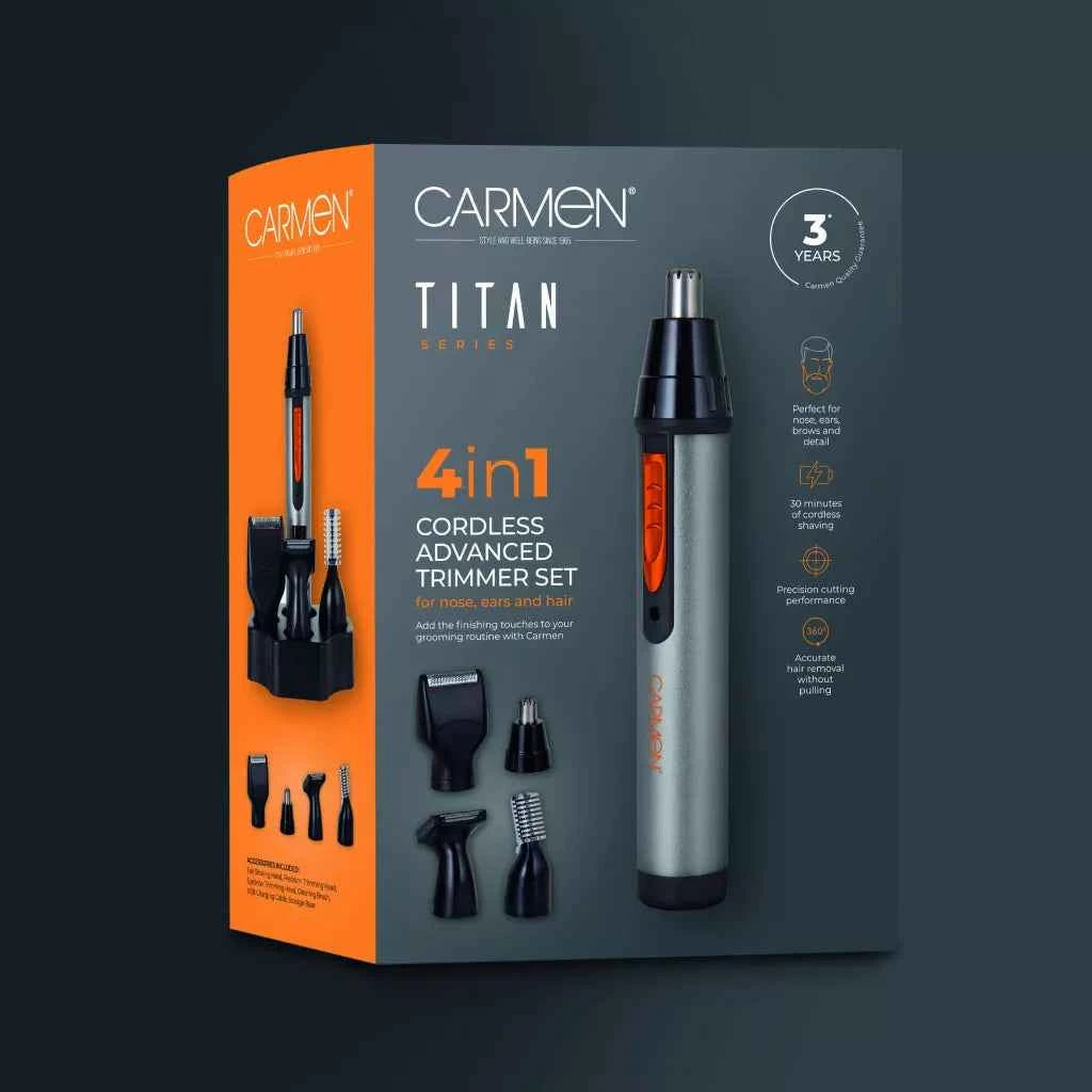 Carmen Titan Cordles. 4 in 1 Trimmer Set