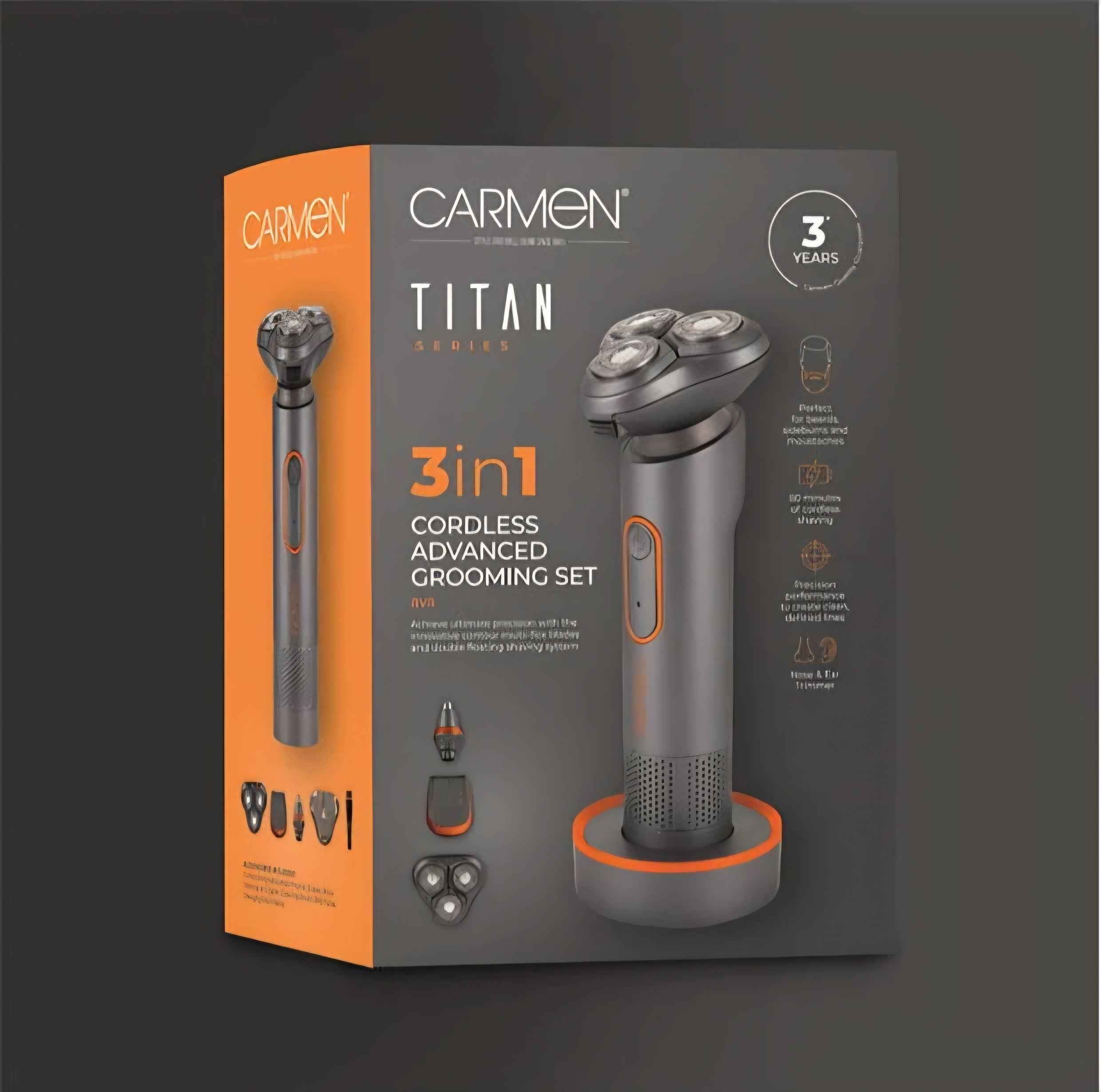 Carmen 3 In 1 Shaver Set
