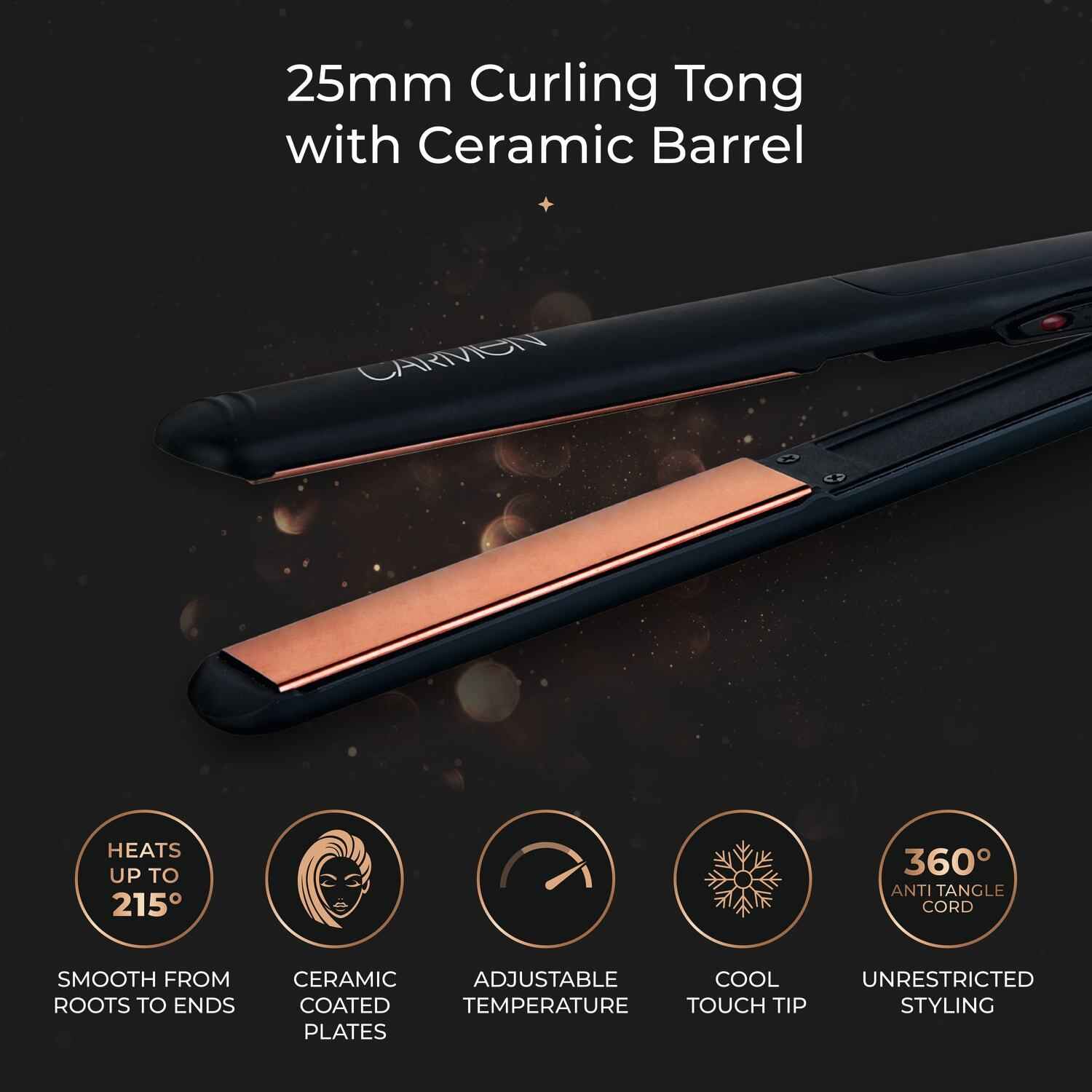 Carmen Noir II Hair Straightener