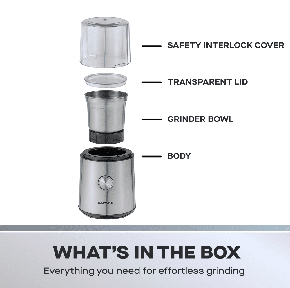 Daewoo Wet And Dry Coffee And Spice Grinder