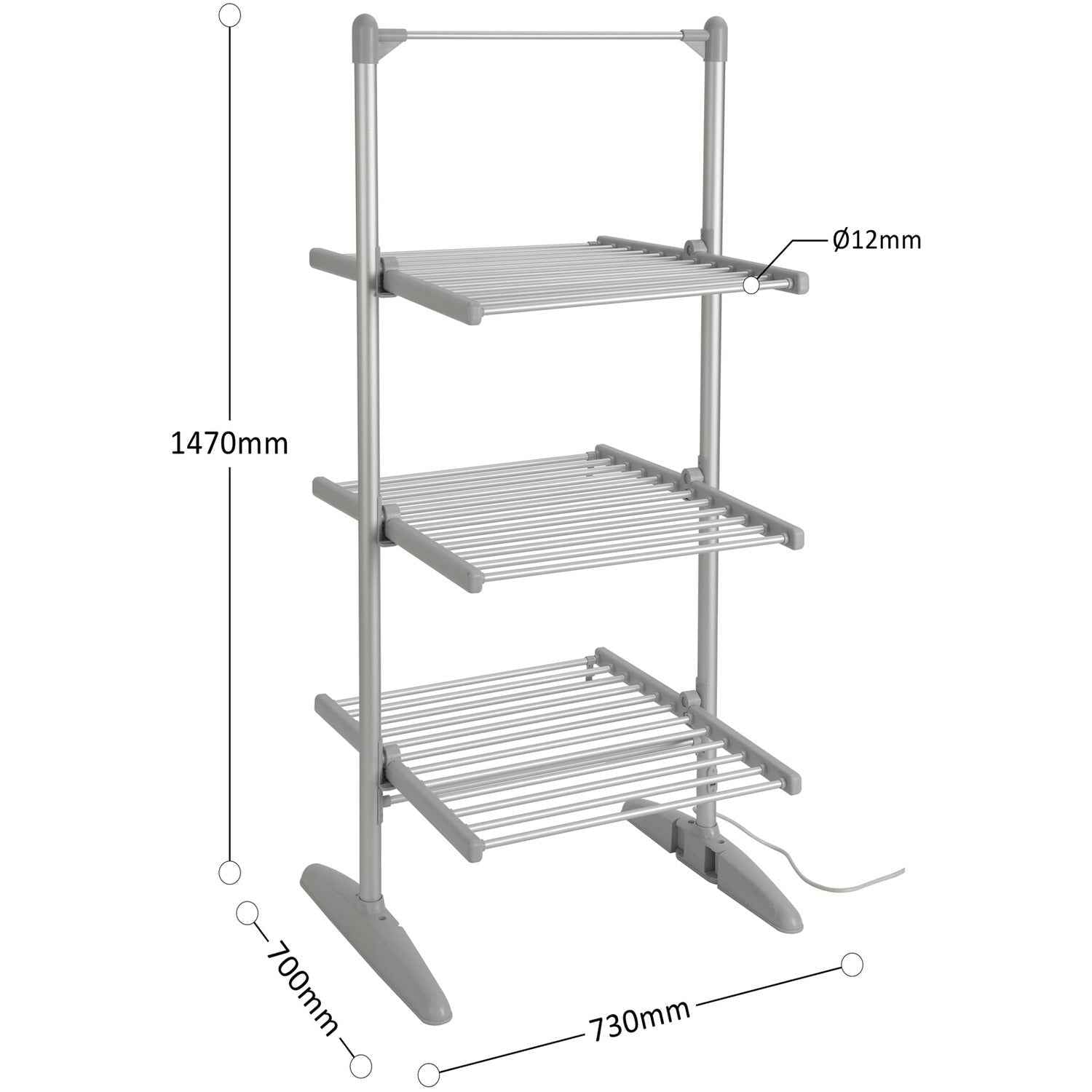 SupaWarm Heated 3 Tier Tower Airer