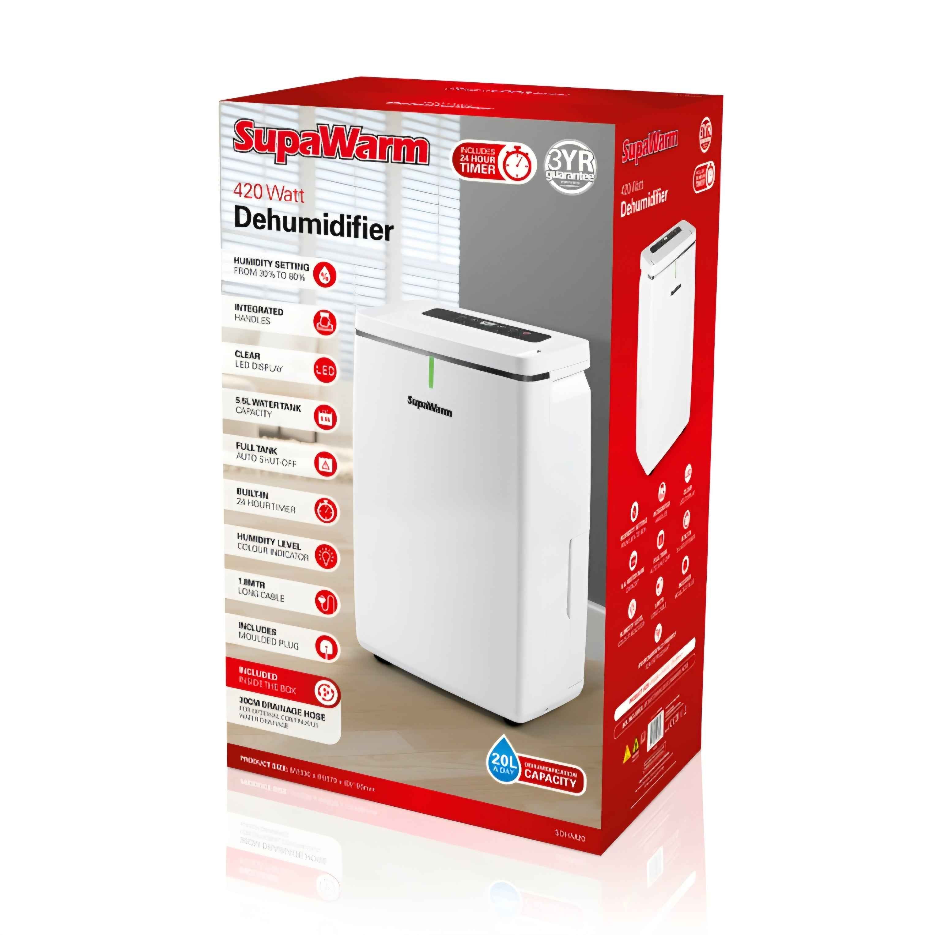 SupaWarm 20L Dehumidfier