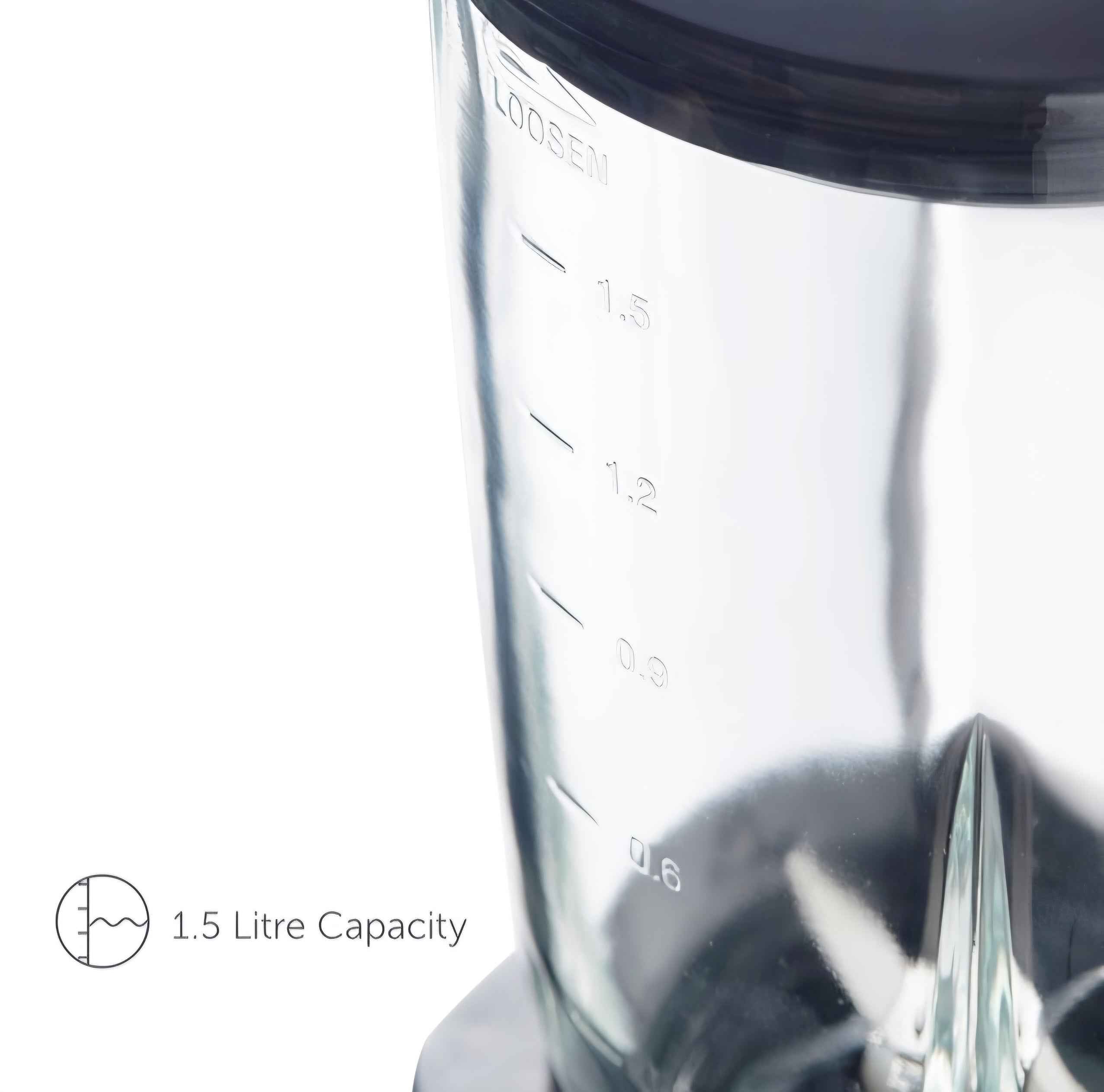 Quest 1.5L Stainless Steel Blender With Grinder