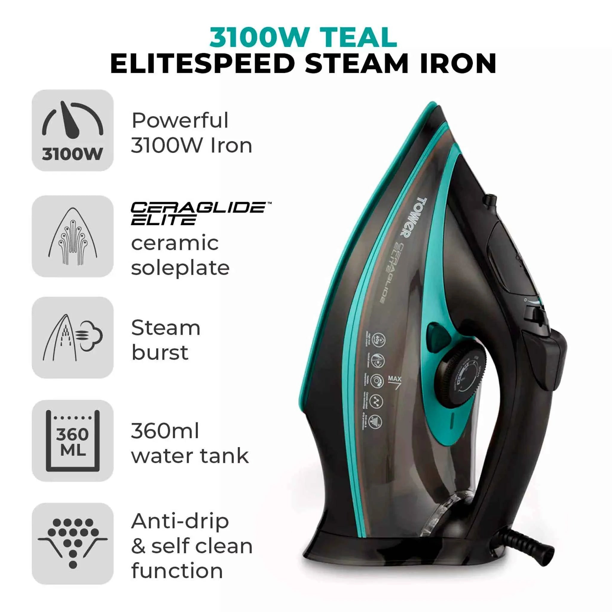 Tower Ceraglide iron In Teal