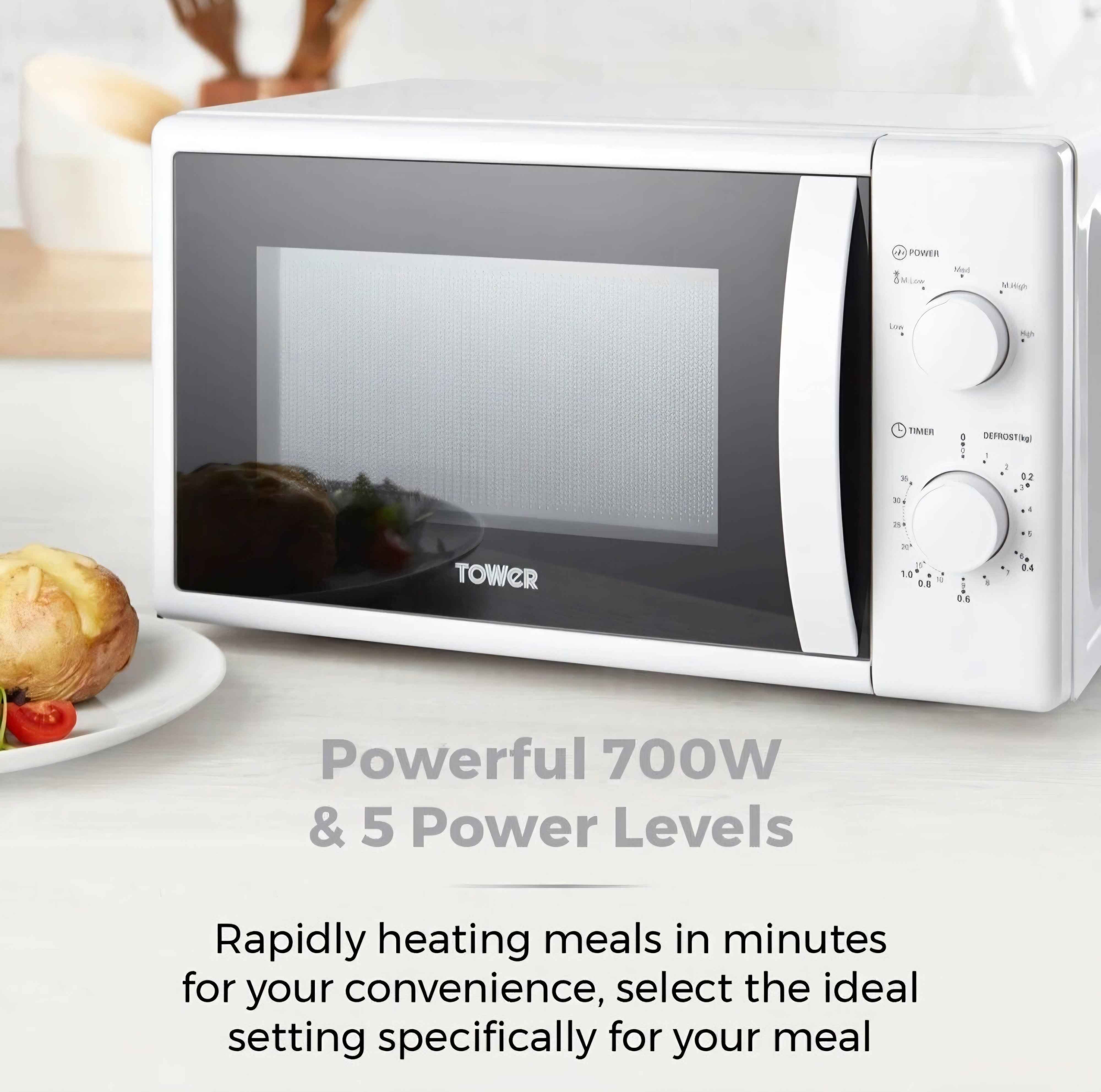 Tower 20L Manual Microwave
