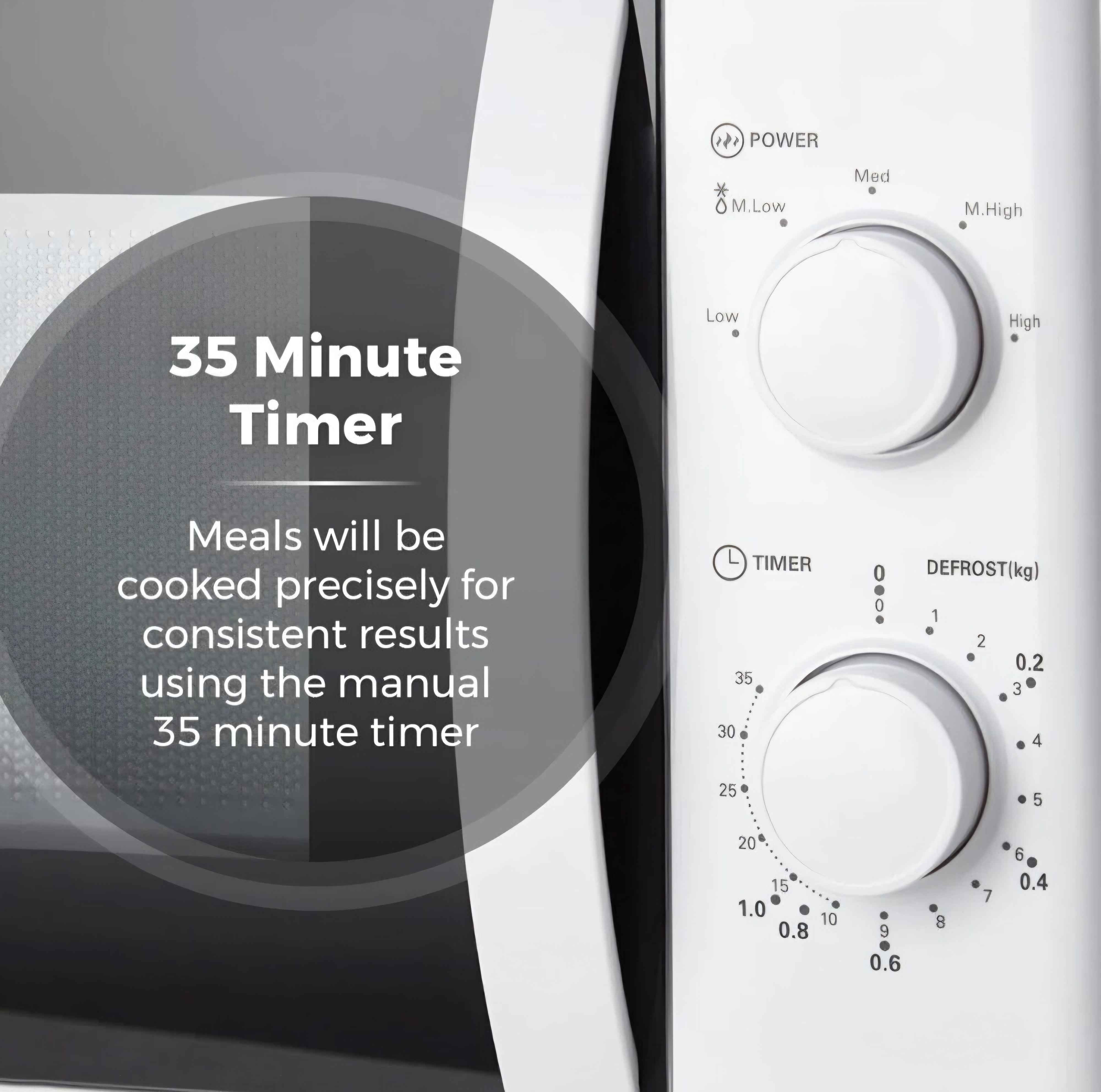 Tower 20L Manual Microwave