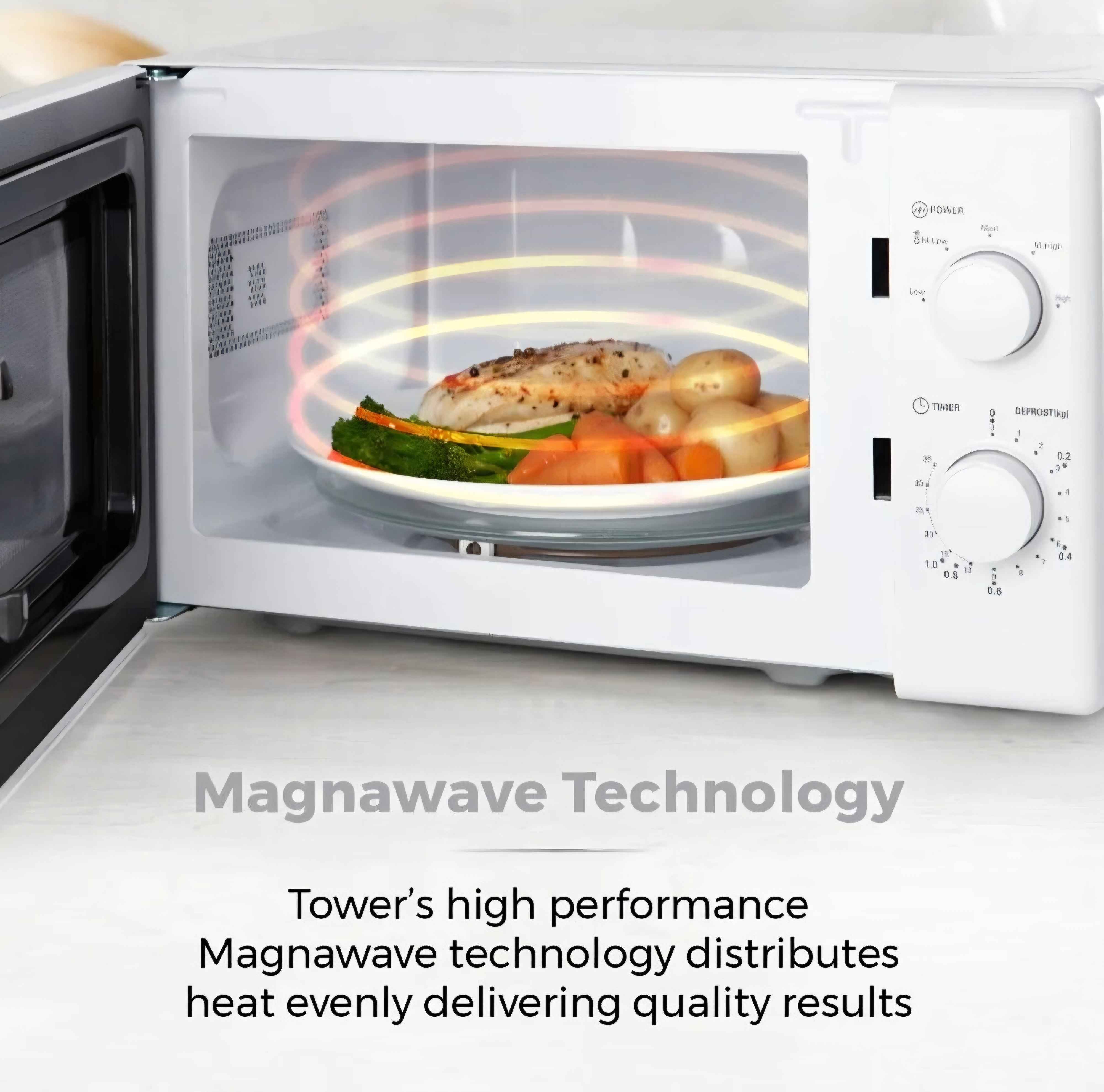 Tower 20L Manual Microwave