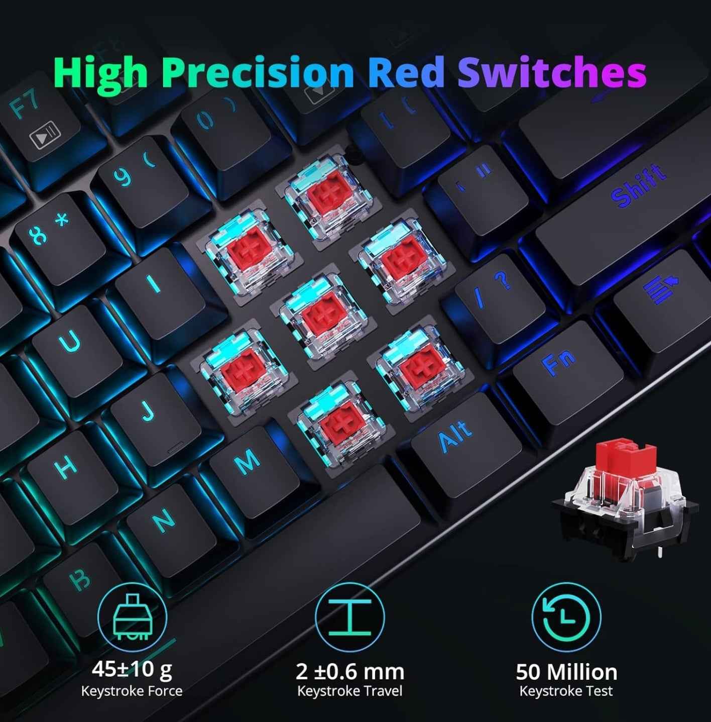 Redragon Mechanical Keyboard 105 Programmable keys
