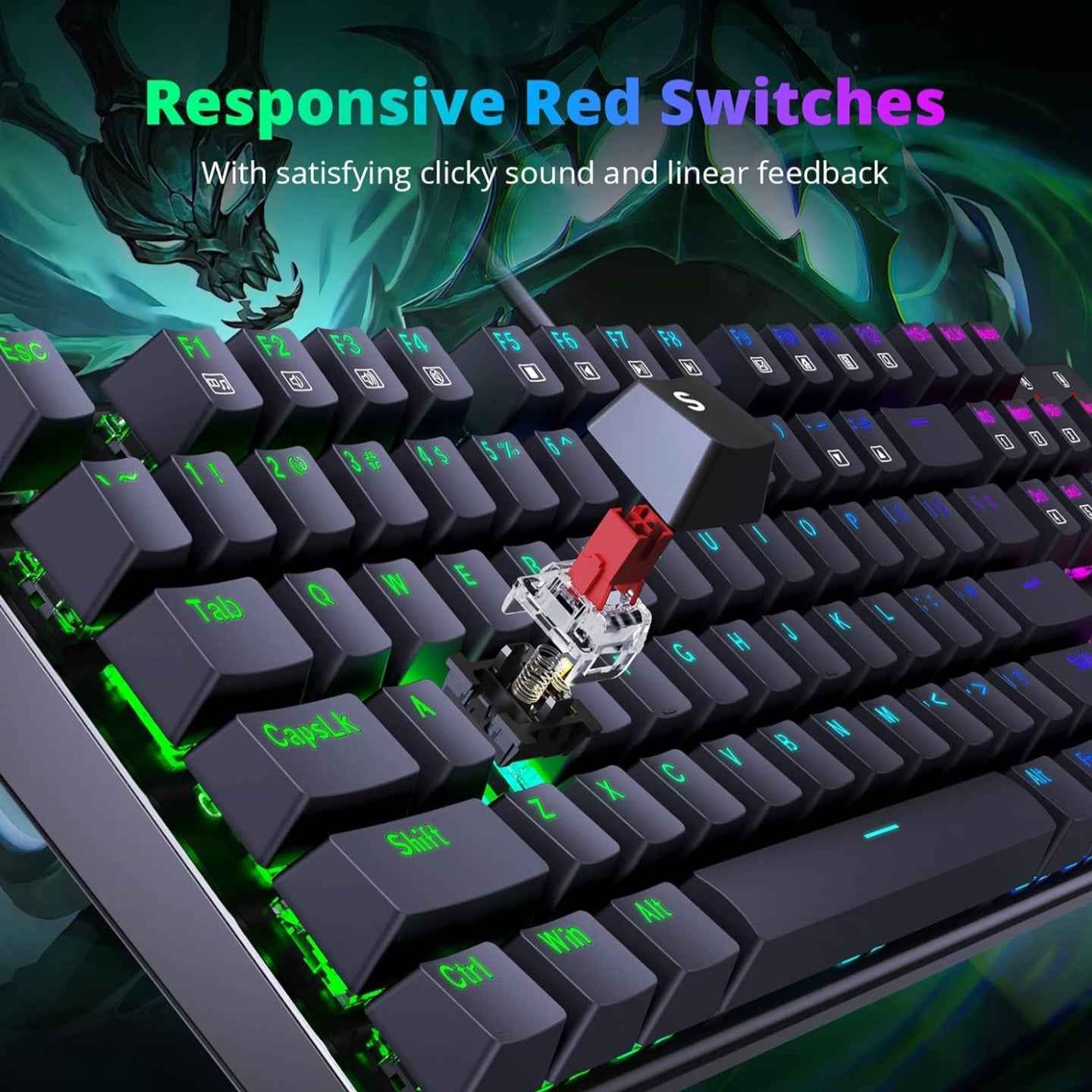 Redragon Mechanical Keyboard 105 Programmable keys