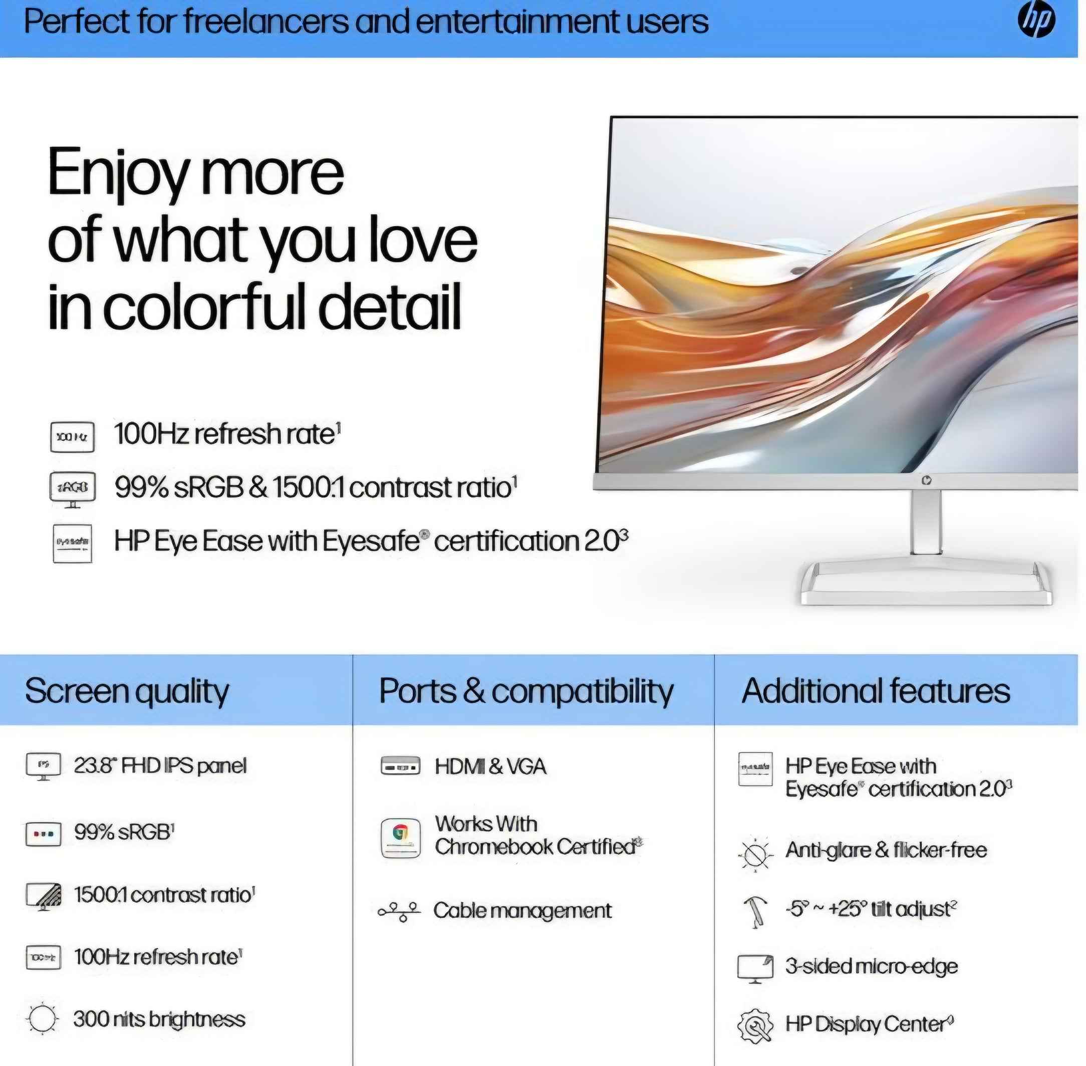 HP series 5 524sw 24" LCD Monitor