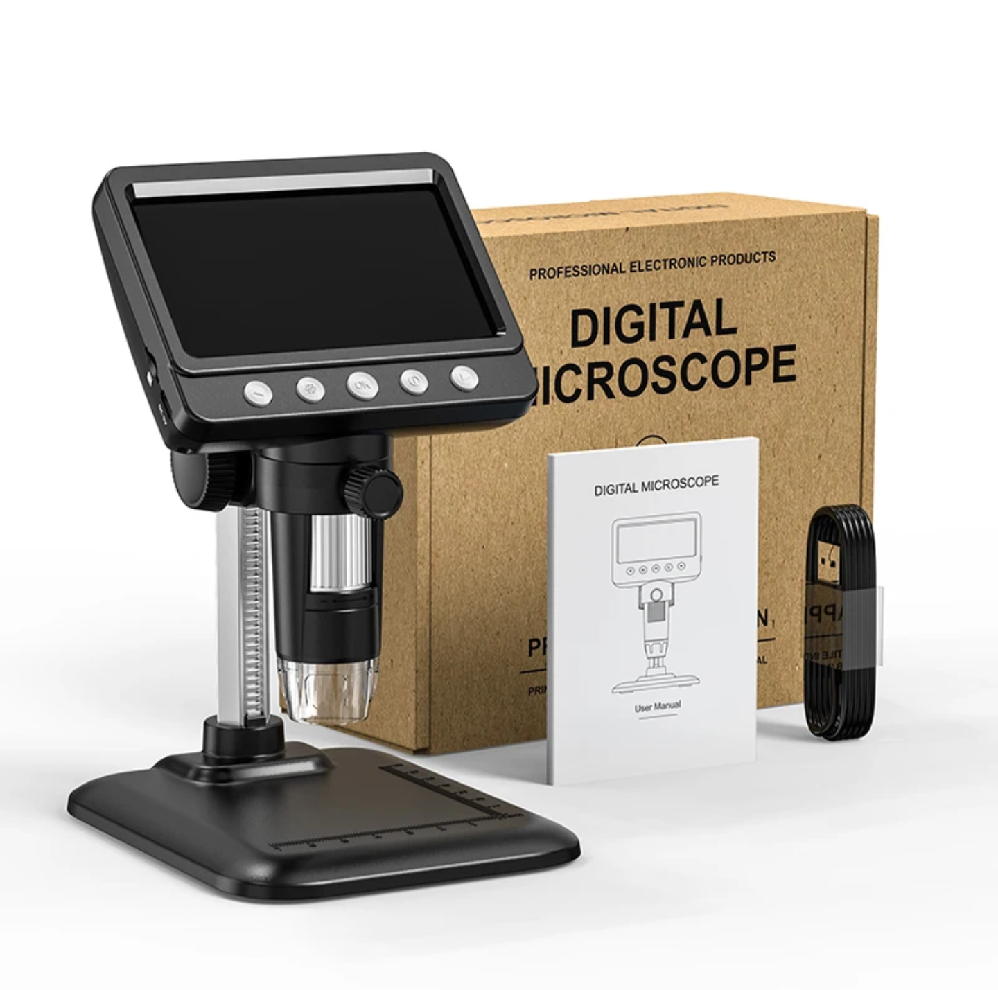 Digital 50X-1000X Microscope With Camera