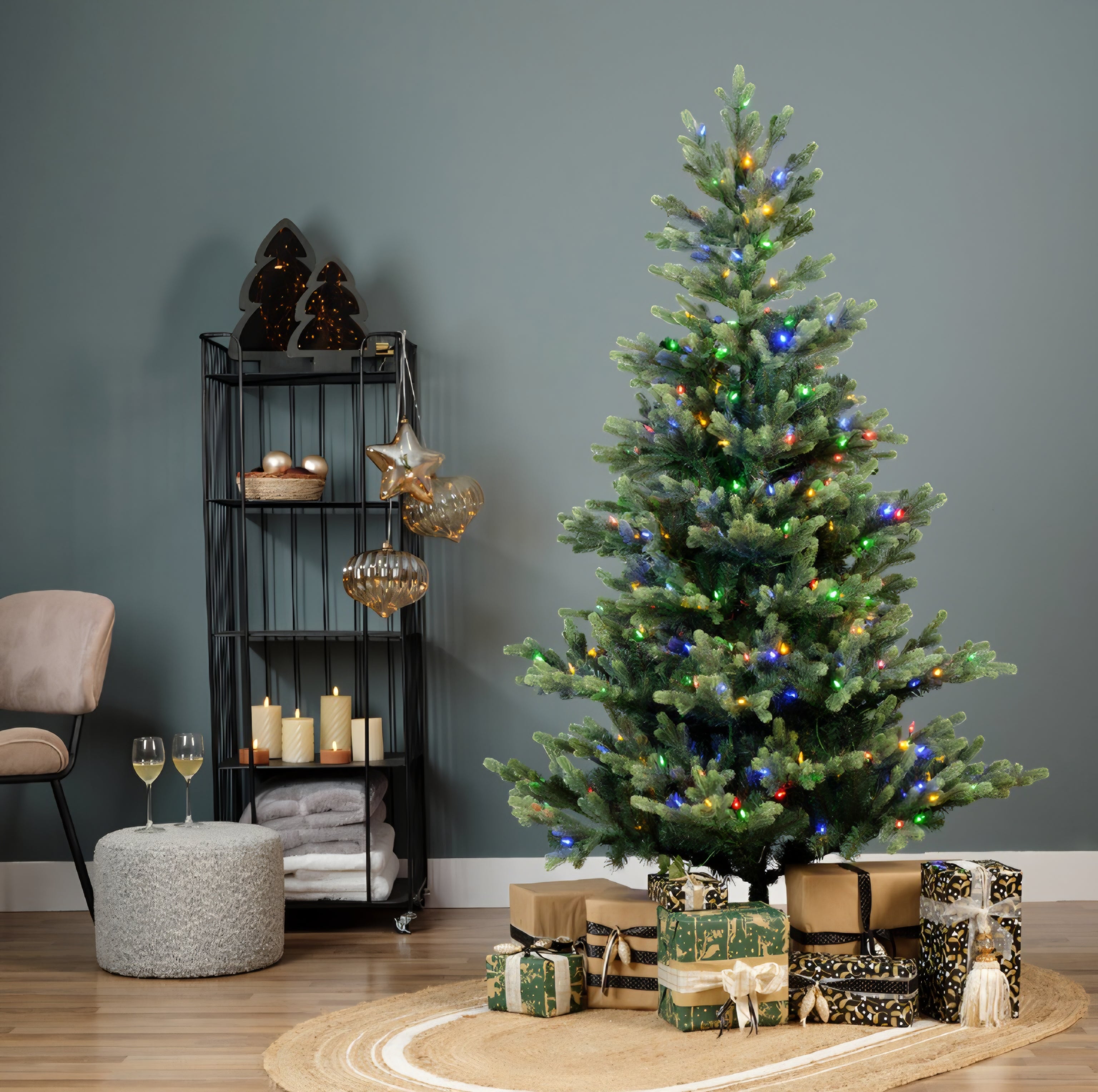 Kaemingk Geneva Fir Prelit Christmas Tree