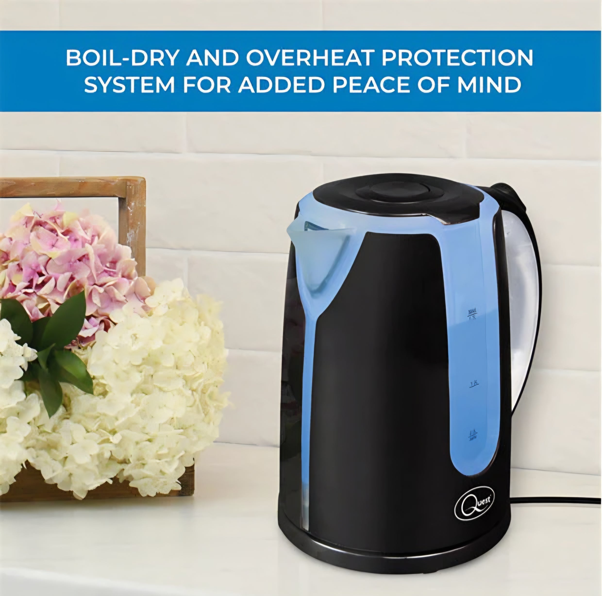 Quest 1.7L Dual LED Illuminated Kettle