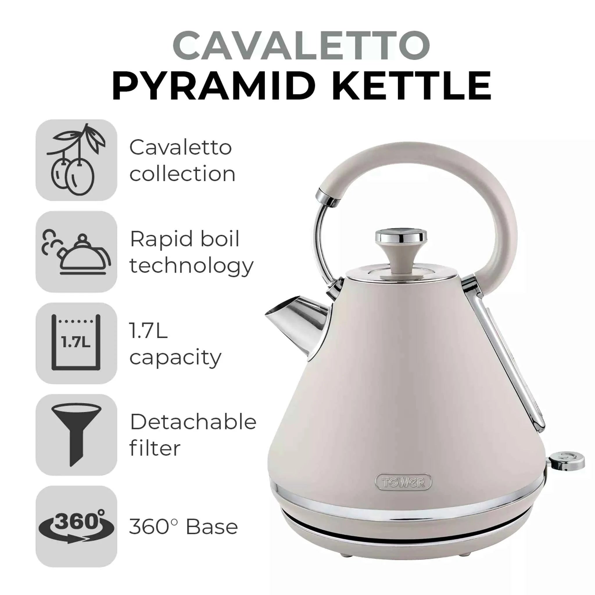 Tower Cavaletto Pyramid Kettle