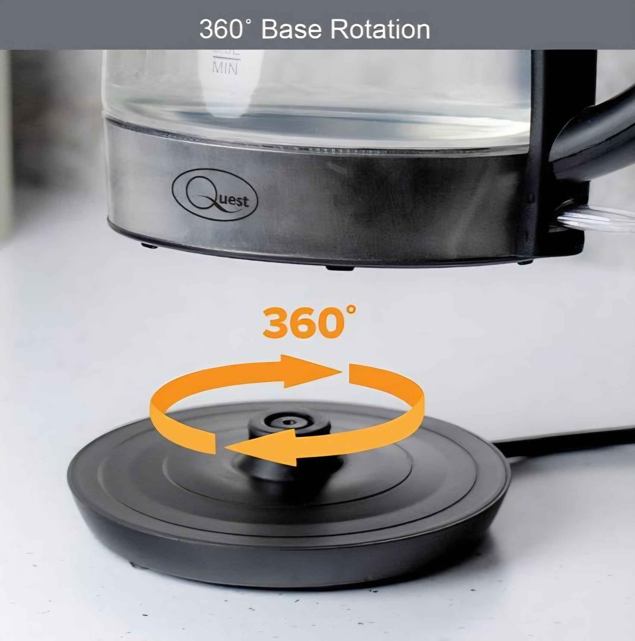 Quest Fast Boil Glass Kettle