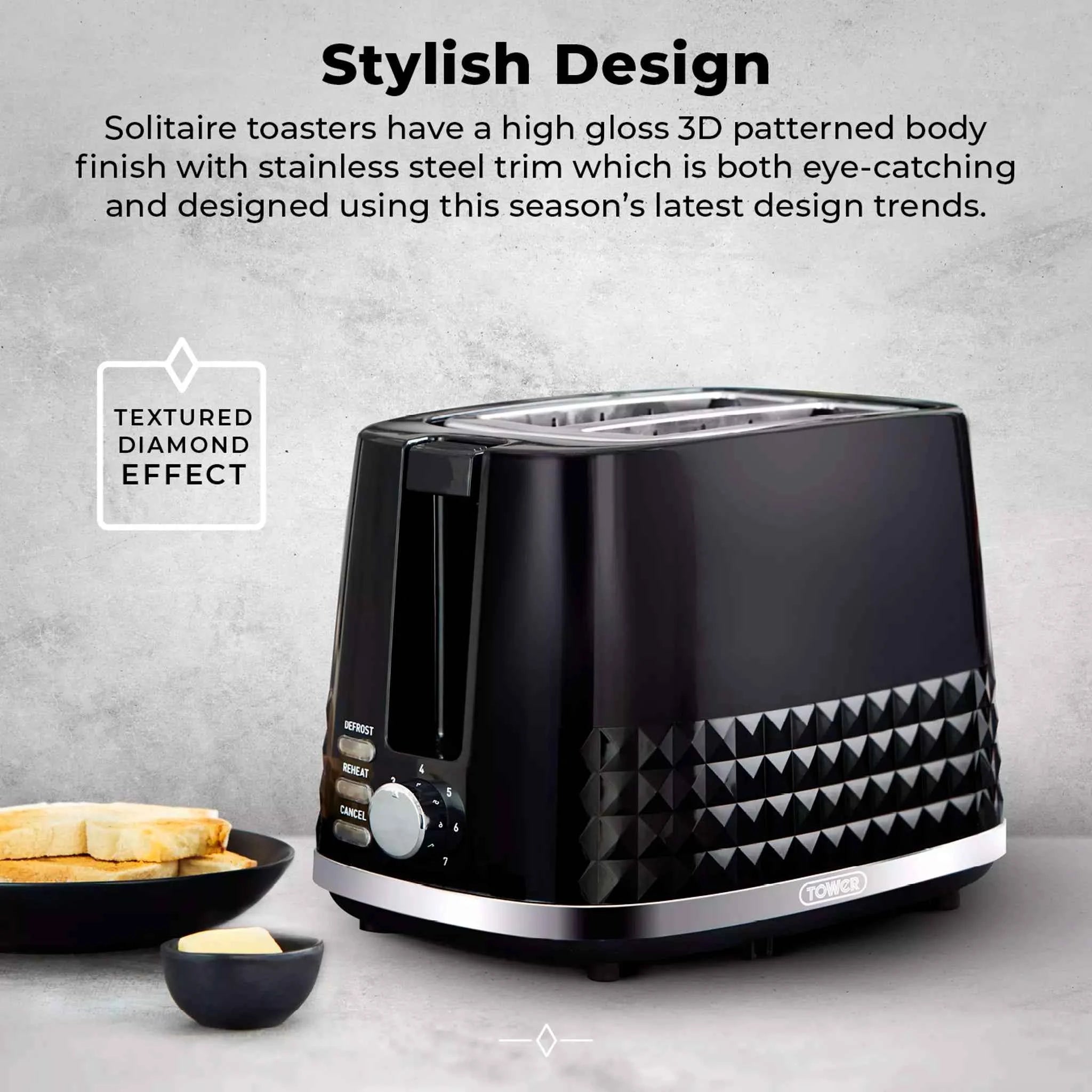 Tower Solataire 2 Slice Toaster