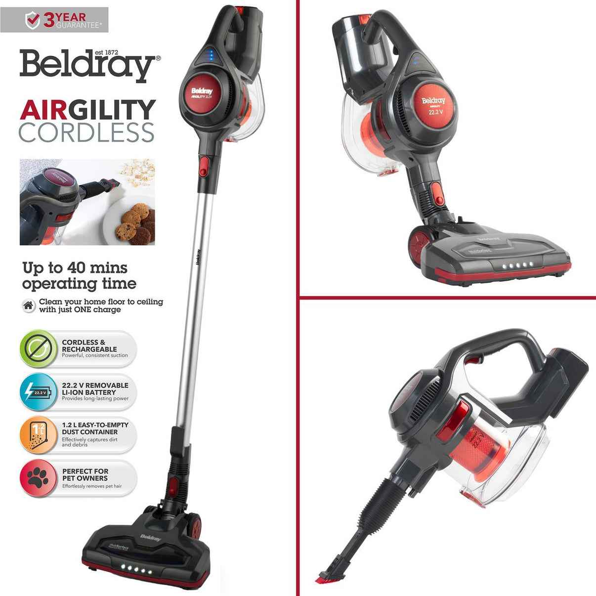 Beldray Airgility Cordless Vacuum Cleaner