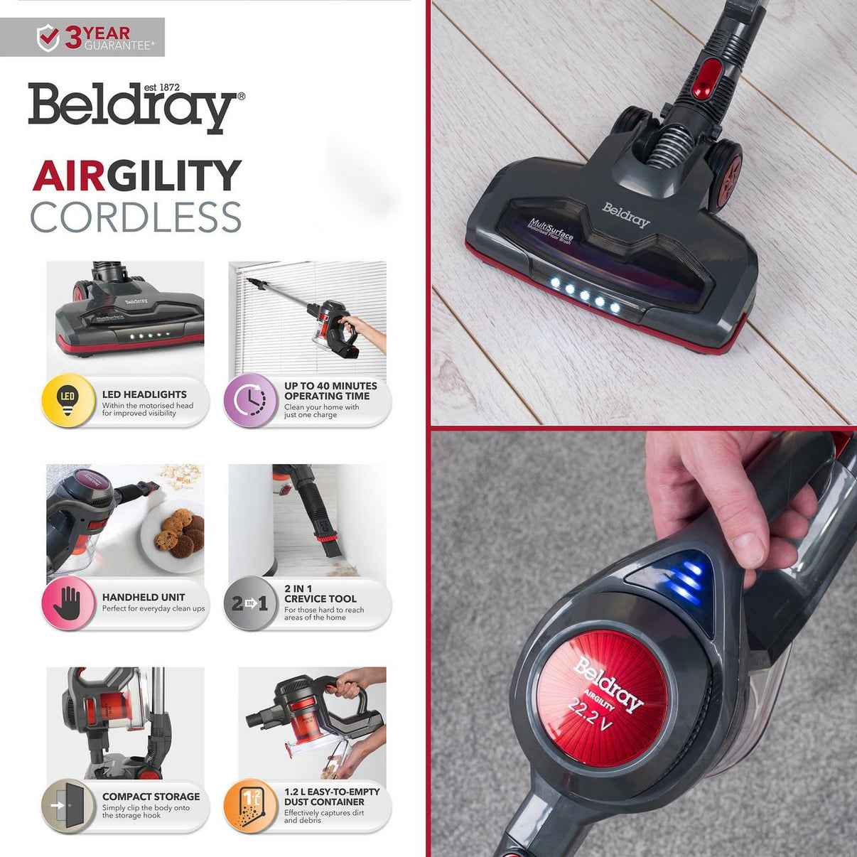 Beldray Airgility Cordless Vacuum Cleaner