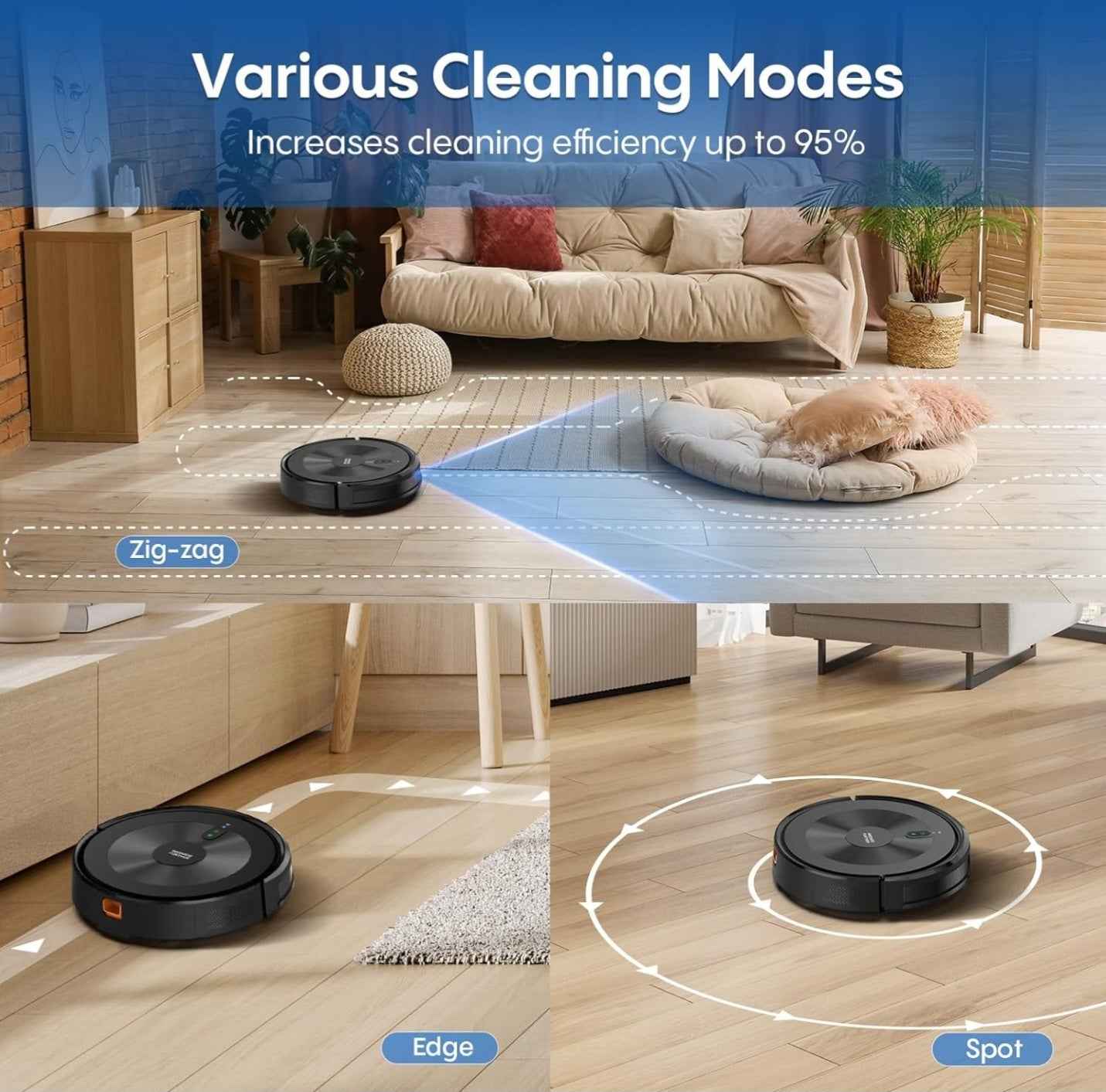 Denkee Robot Vacuum Cleaner With Mop