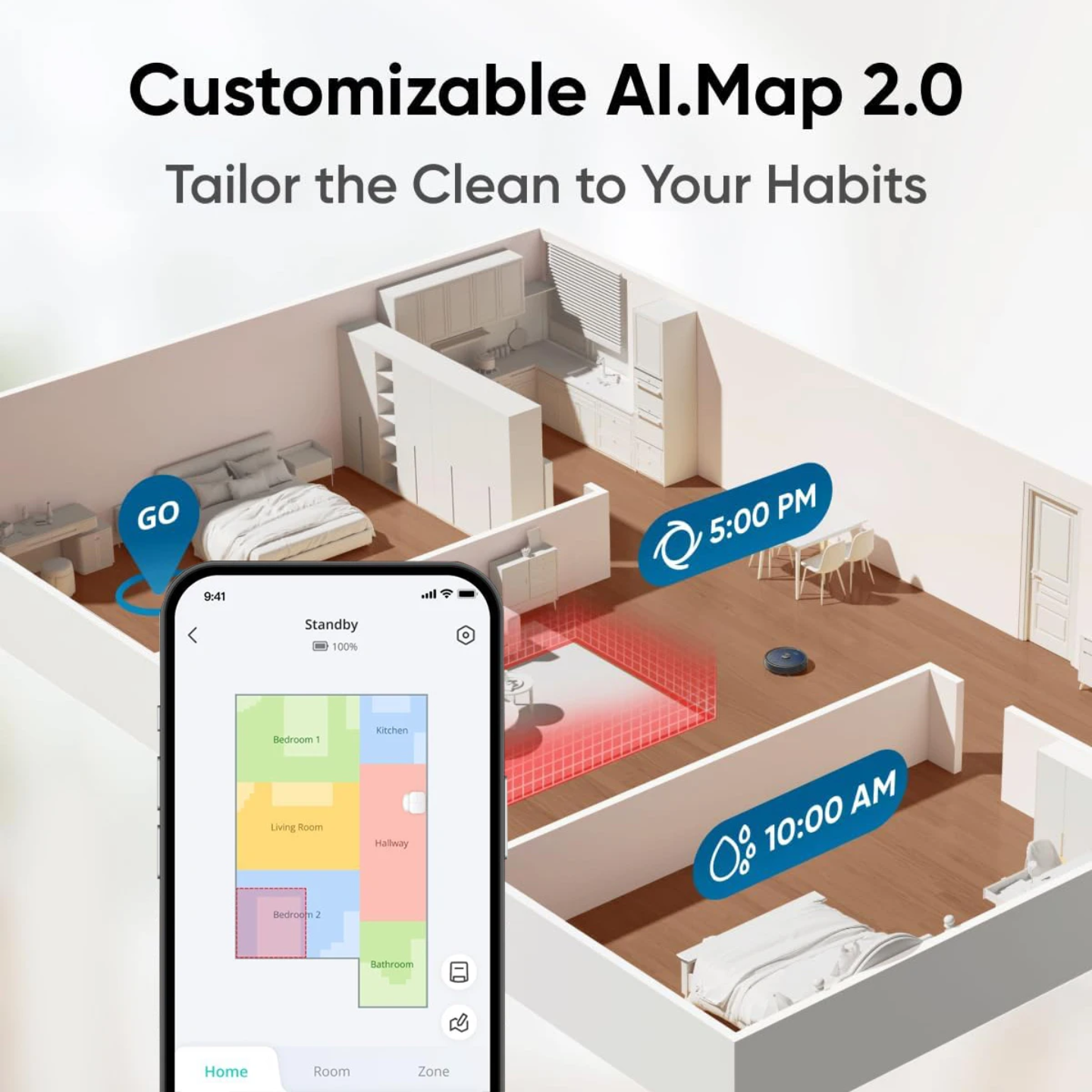Minfu AI Robot Vacuum Cleaner
