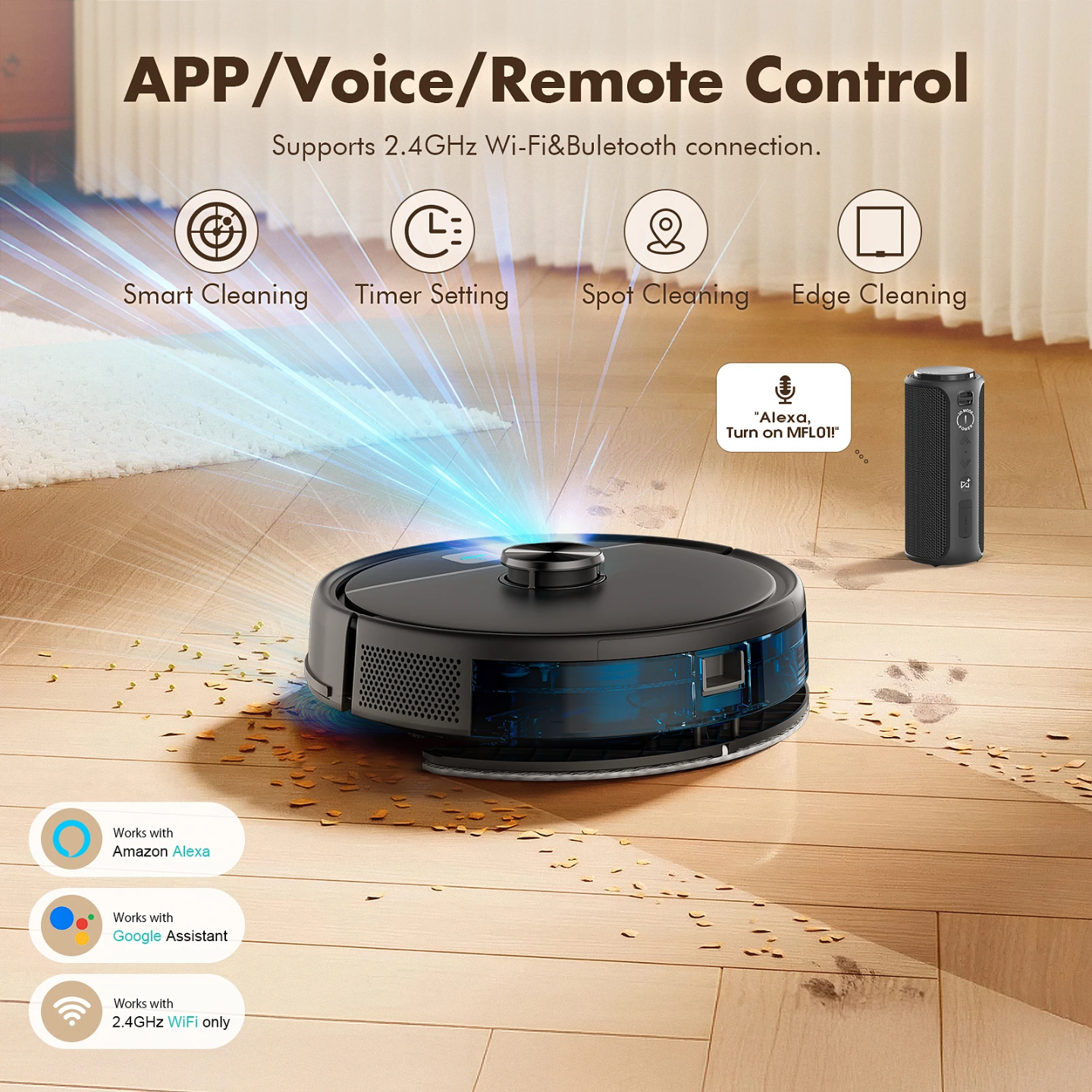 Minfu AI Robot Vacuum Cleaner