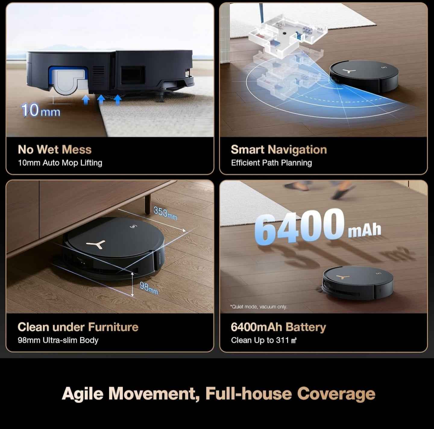 Ecovacs Deebot X8 Pro Robot Vacuum Cleaner