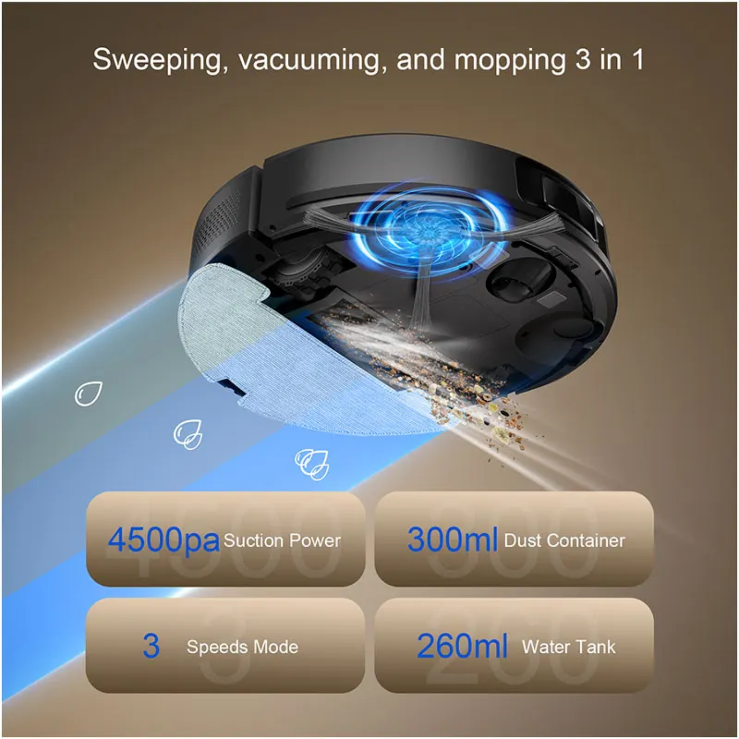 Teendow D10S Max Robot Vacuum Cleaner