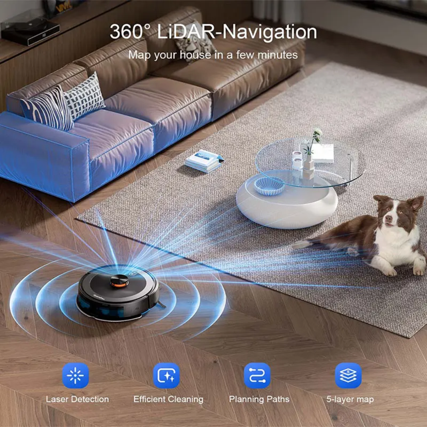 Teendow D10S Max Robot Vacuum Cleaner